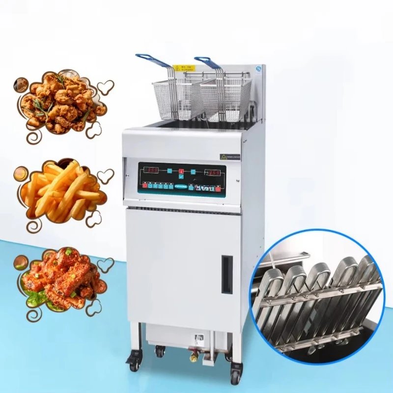 28L single-can fryer oil filter Professional electric fryer with flat heating tube
28L single-can fryer oil filter Professional electric fryer with flat heating tube