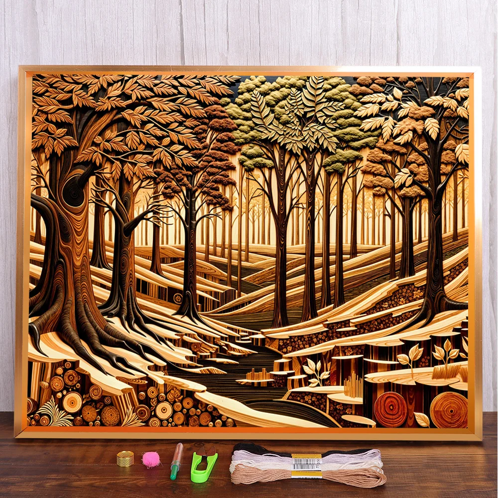 Scenery Autumn Forest Printed Fabric Cross Stitch DIY Embroidery Kit Handmade Needlework Knitting Hobby Jewelry Sales Counted
Scenery Autumn Forest Printed Fabric Cross Stitch DIY Embroidery Kit Handmade Needlework Knitting Hobby Jewelry Sales Counted