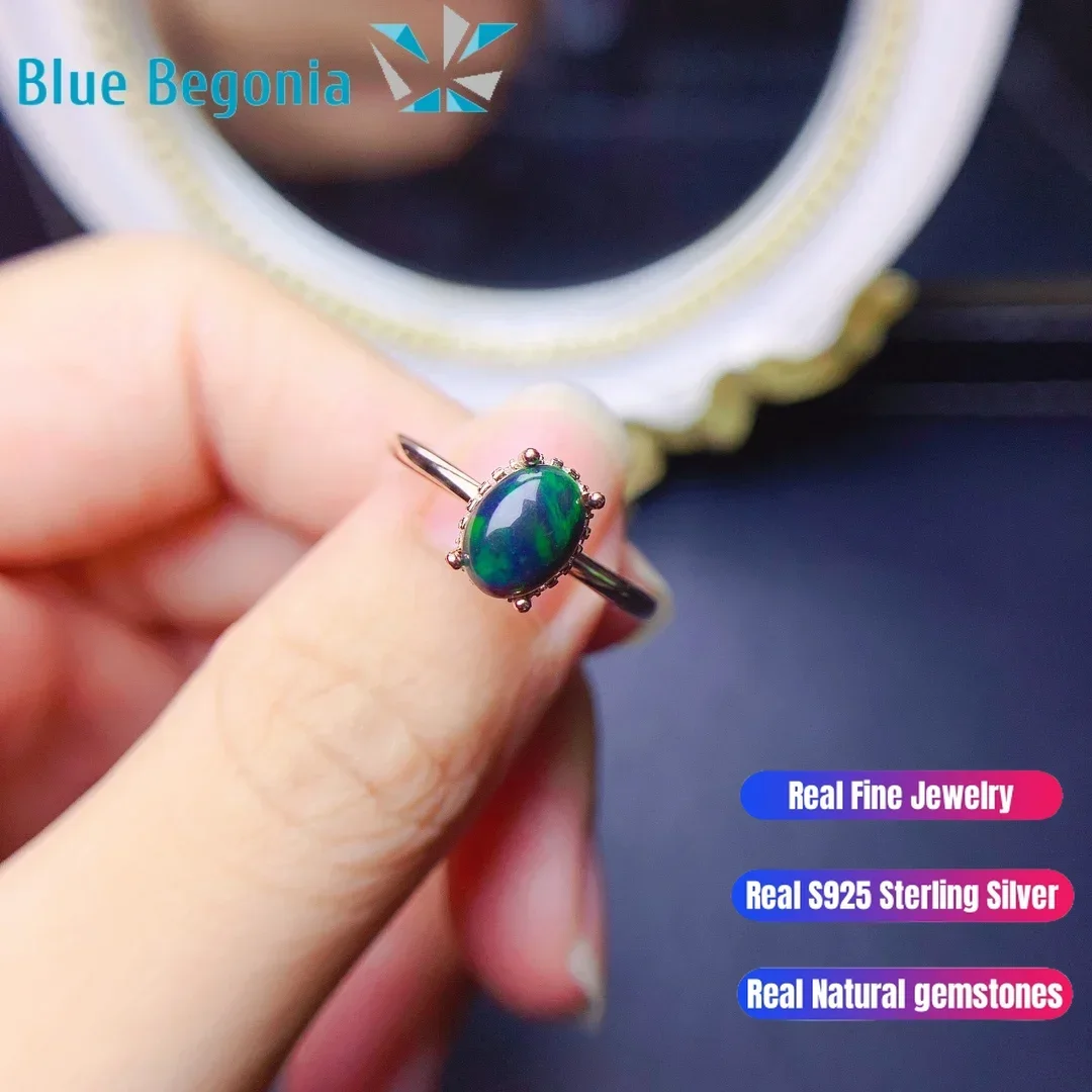Simple Style Natrual Opal Ring 925 Sterling Silver Fine Jewelry 6*8MM Gemstone for Women Birthday Gift 
Simple Style Natrual Opal Ring 925 Sterling Silver Fine Jewelry 6*8MM Gemstone for Women Birthday Gift