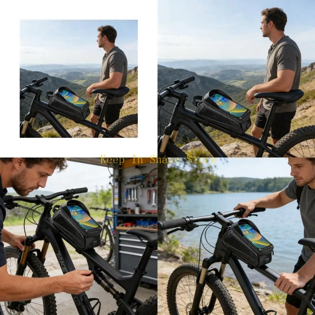 U1JC Touch Screens Bike Pouches Phone Case Light Barrier Waterproof Bike Front Frame Bag Hard Shell Case Cycling Accessory
U1JC Touch Screens Bike Pouches Phone Case Light Barrier Waterproof Bike Front Frame Bag Hard Shell Case Cycling Accessory