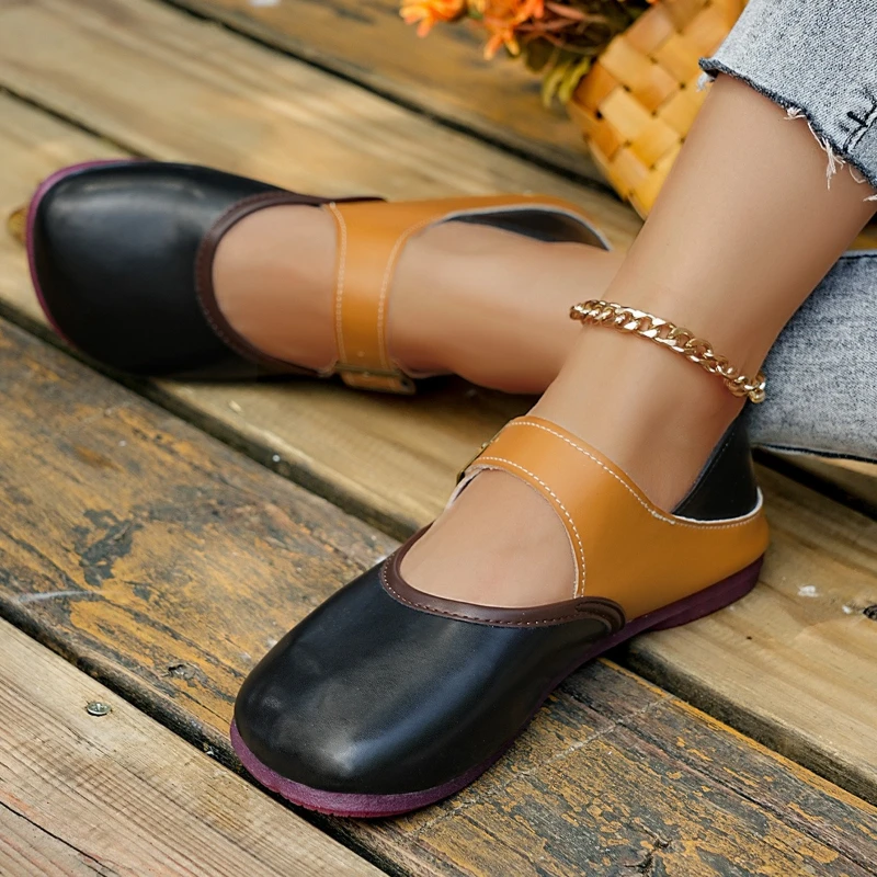 Summer New Mary Jane Shoes Women Round Head Fashion Slip-On Belt Buckle Flat Bottom Shoes Rubber Upgraded
Summer New Mary Jane Shoes Women Round Head Fashion Slip-On Belt Buckle Flat Bottom Shoes Rubber Upgraded