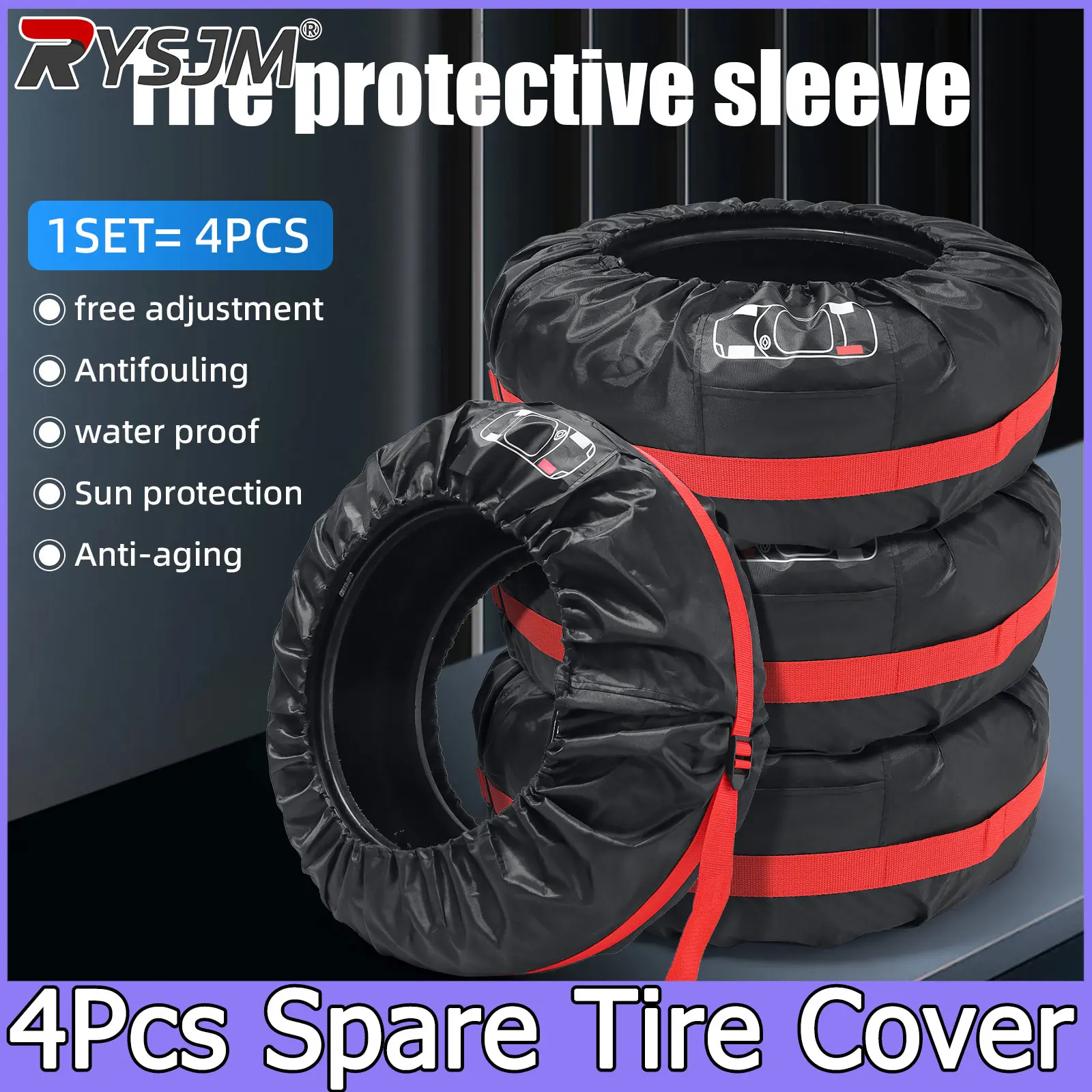 4PCS Car Spare Tire Cover Polyester Car Auto Wheel Tire Cover Protector Vehicle Tyre Wheel Covers Accessories Dustproof
4PCS Car Spare Tire Cover Polyester Car Auto Wheel Tire Cover Protector Vehicle Tyre Wheel Covers Accessories Dustproof