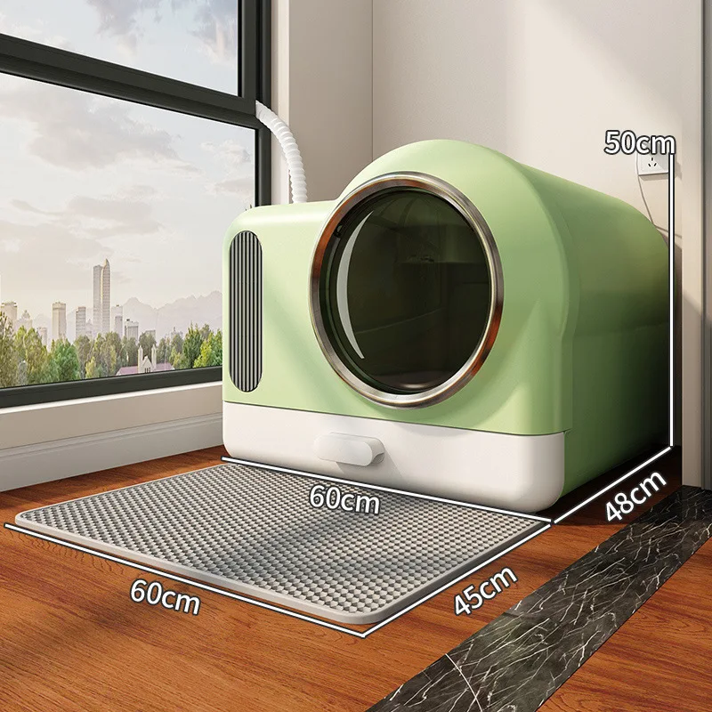 Intelligent fresh air cat litter box, deodorization, drawer type fully enclosed cat toilet, cat shit basin,
Intelligent fresh air cat litter box, deodorization, drawer type fully enclosed cat toilet, cat shit basin,