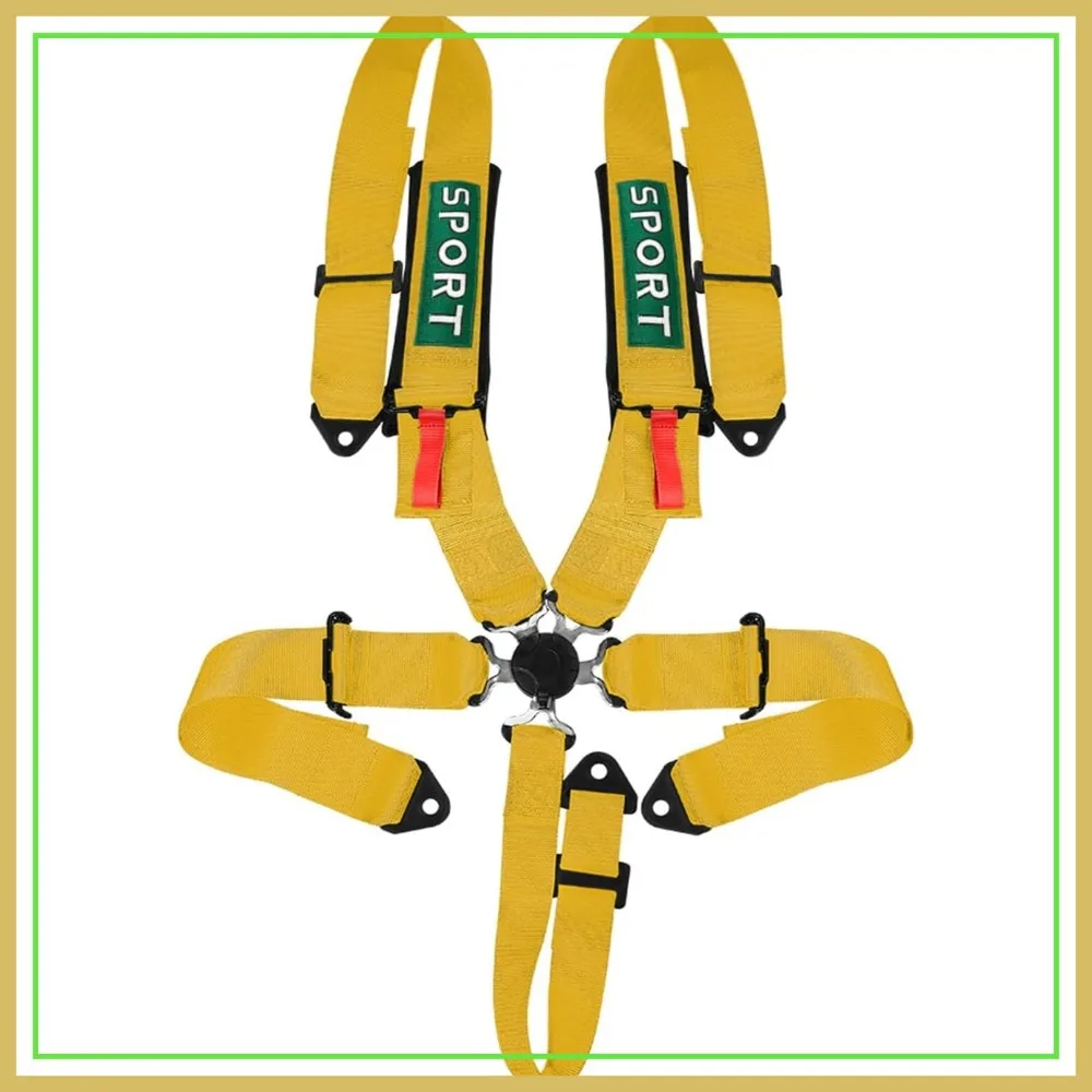 5-Point Racing Harness Set SFI with Ultra Comfort Heavy Duty Shoulder Pads
5-Point Racing Harness Set SFI with Ultra Comfort Heavy Duty Shoulder Pads