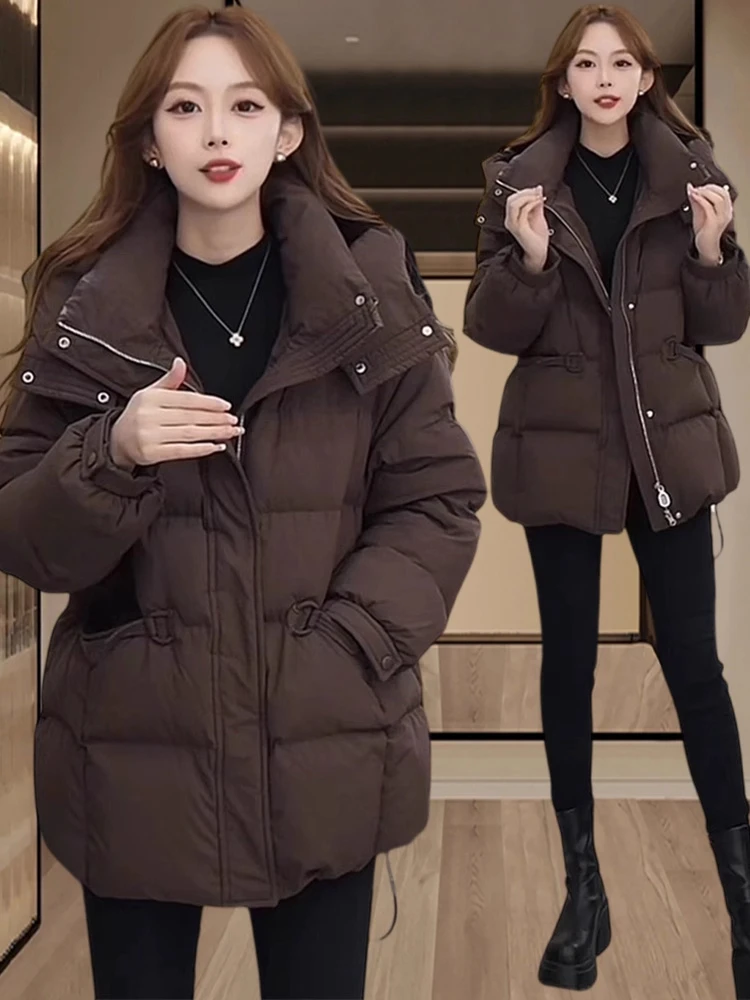 Faionable Thiened Warmth Hooded down Cotton Jaet Women's Casual Outerwear Winter ular Sle JaOrdle Korean Version
Faionable Thiened Warmth Hooded down Cotton Jaet Women's Casual Outerwear Winter ular Sle JaOrdle Korean Version