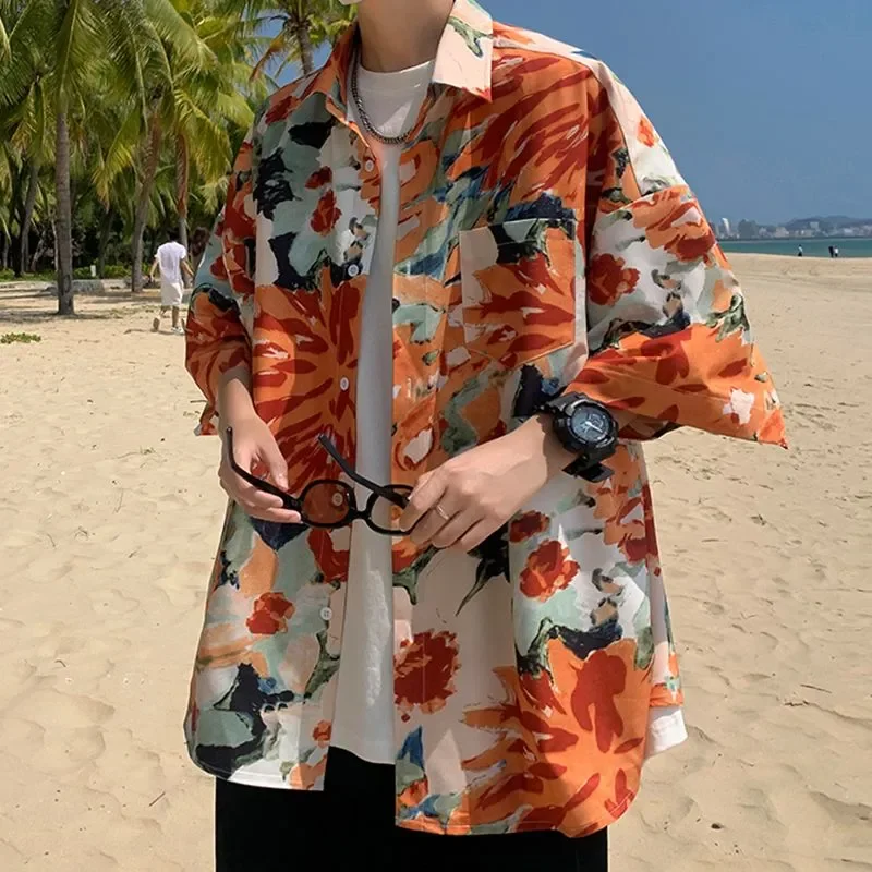 Men Women Hawaiian Floral Print Shirt Oversized Loose Beach Casual Blouse
Men Women Hawaiian Floral Print Shirt Oversized Loose Beach Casual Blouse