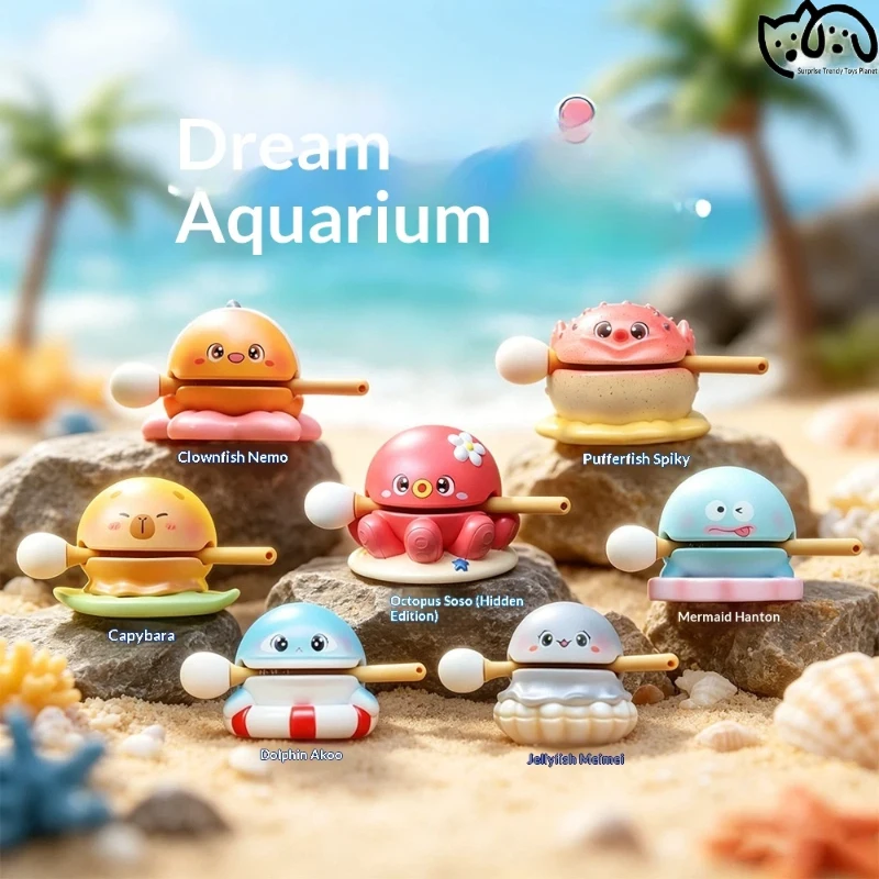 New Creative Cute Cartoon Aquarium Small Wooden Fish Blind Box Series Relieve Stress, Stabilize Emotions, Desktop Ornaments, Toy
New Creative Cute Cartoon Aquarium Small Wooden Fish Blind Box Series Relieve Stress, Stabilize Emotions, Desktop Ornaments, Toy