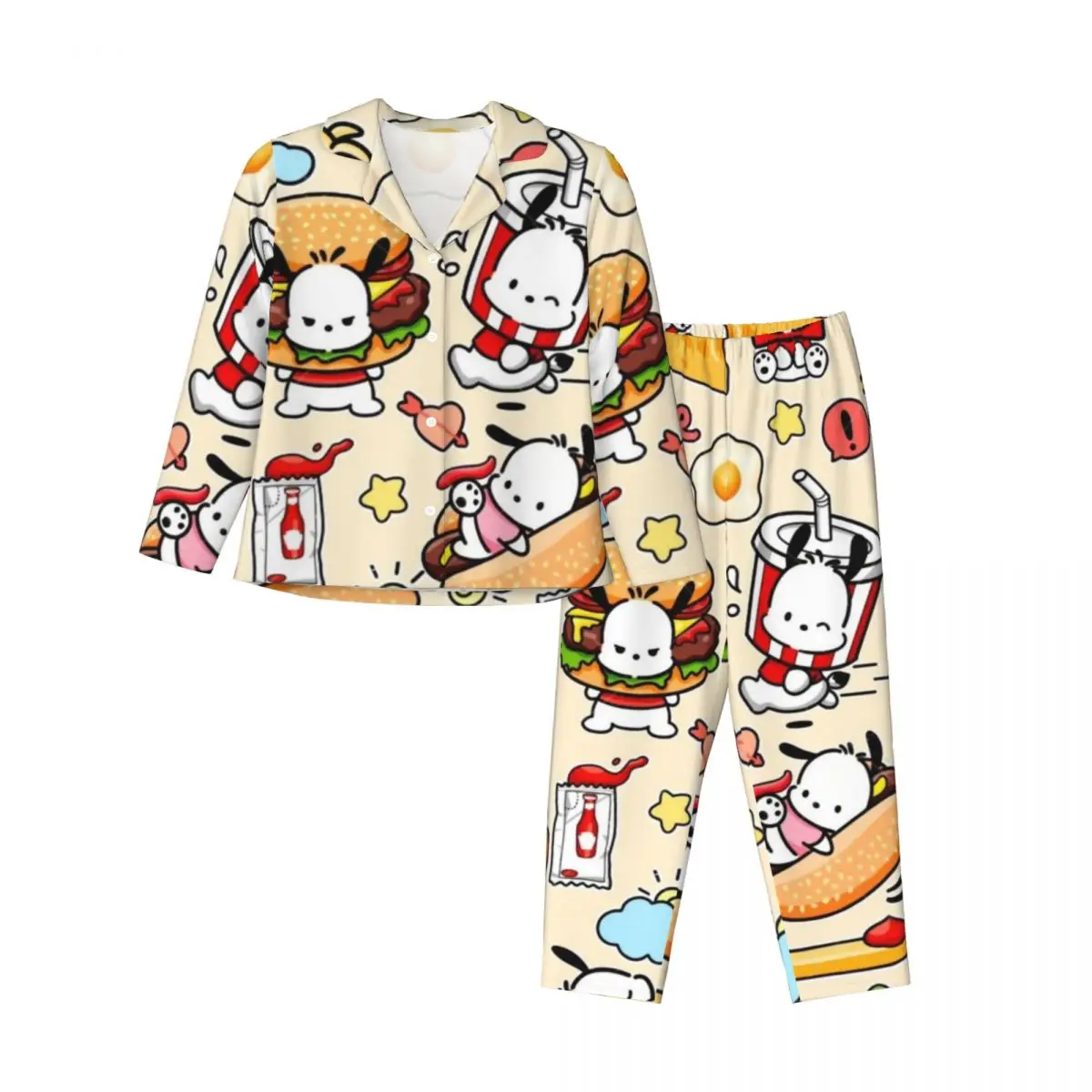 Женская пижама Sanrio понравико, комплект из 2 предметов, домашняя одежда, женская пижама
Женская пижама Sanrio понравико, комплект из 2 предметов, домашняя одежда, женская пижама