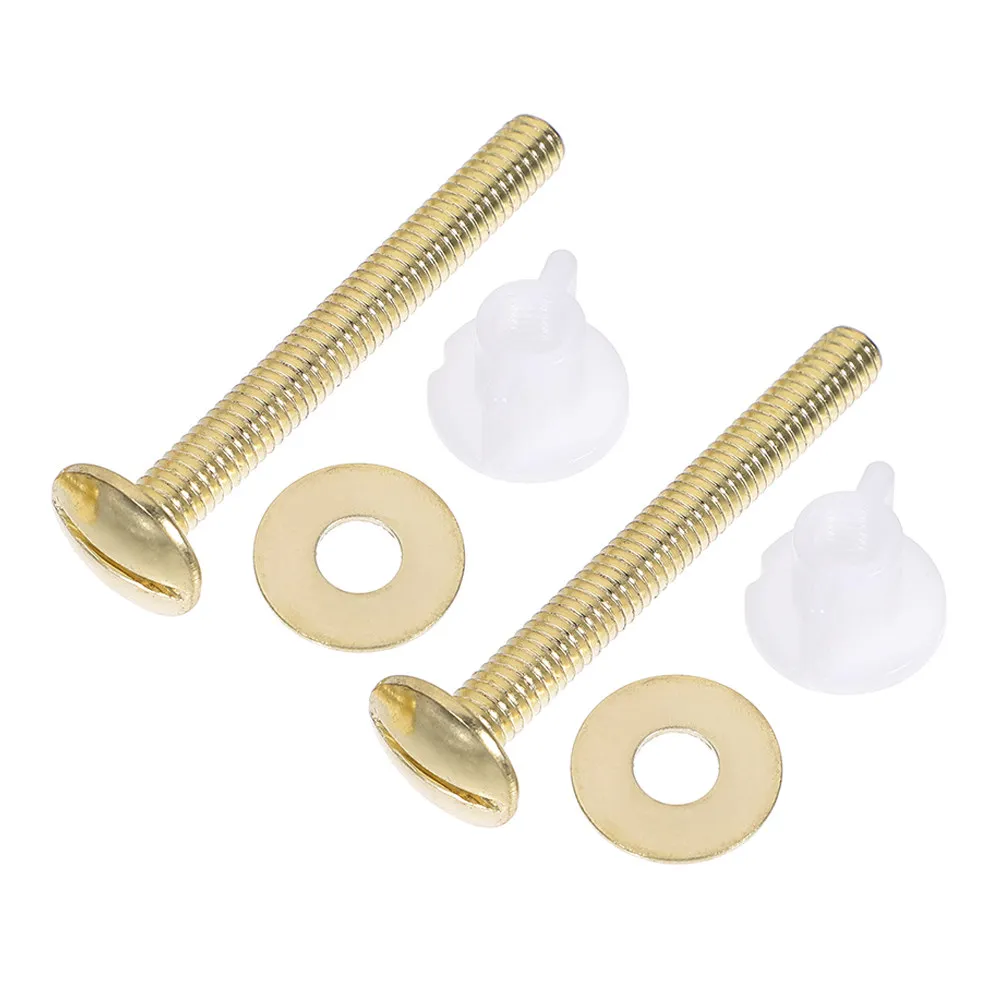 2Pcs Toilet Seat Screw Bolt Set Heavy-Duty Copper-Plated Iron for Reliable Long- Universal Toilet Tank Bolts
2Pcs Toilet Seat Screw Bolt Set Heavy-Duty Copper-Plated Iron for Reliable Long- Universal Toilet Tank Bolts