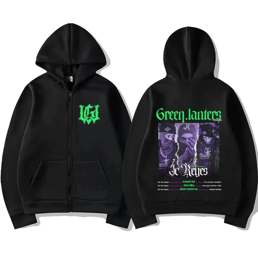 Rapper Jc Reyes Album Tour 2025 Graphic Zipper Hoodie Coat Men Women fashion Oversized Streetwear Unisex Fleece Zip-up Jacket
Rapper Jc Reyes Album Tour 2025 Graphic Zipper Hoodie Coat Men Women fashion Oversized Streetwear Unisex Fleece Zip-up Jacket