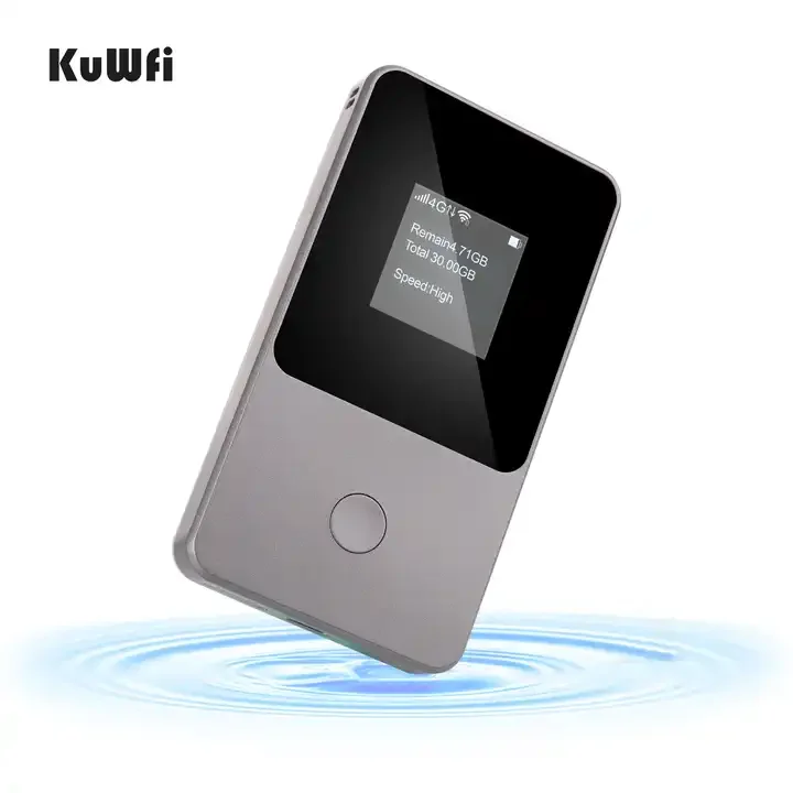 No Need Sim Card KuWFi Global 4G WiFi Router For Universal 160+ Countries With Battery