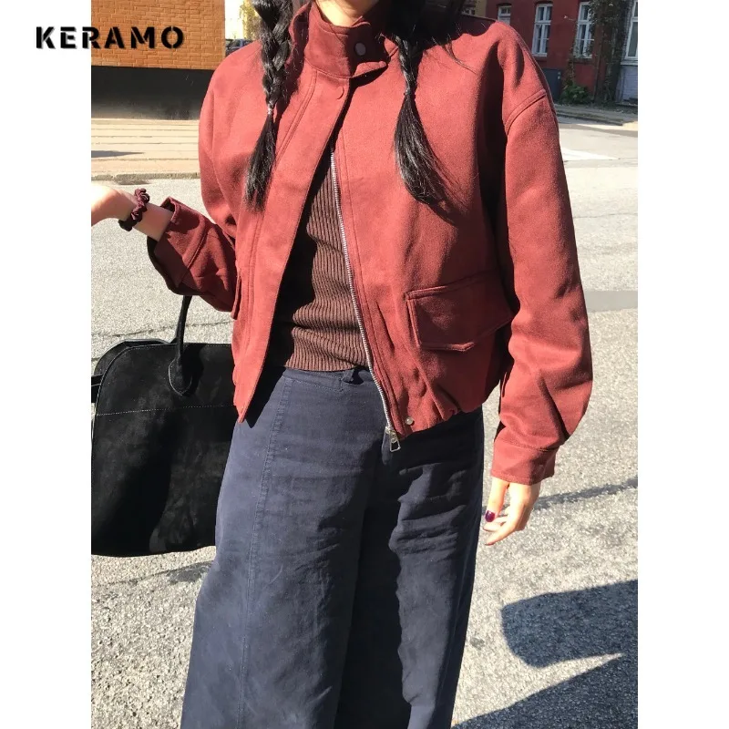 2025 Winter Women's Casual Retro Hip-hop Motocycle Style Red Jacket Vintage Long Sleeve Winter Solid Zipper Street Jacket
2025 Winter Women's Casual Retro Hip-hop Motocycle Style Red Jacket Vintage Long Sleeve Winter Solid Zipper Street Jacket