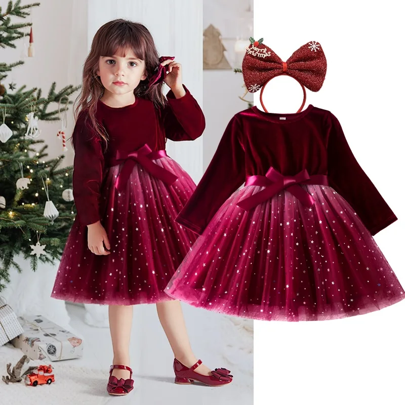 Girls' Dress Autumn Winter Long Sleeve Princess Dress Children Birthday Party Clothes Christmas New Year Costumes for Girls 3-8Y
Girls' Dress Autumn Winter Long Sleeve Princess Dress Children Birthday Party Clothes Christmas New Year Costumes for Girls 3-8Y