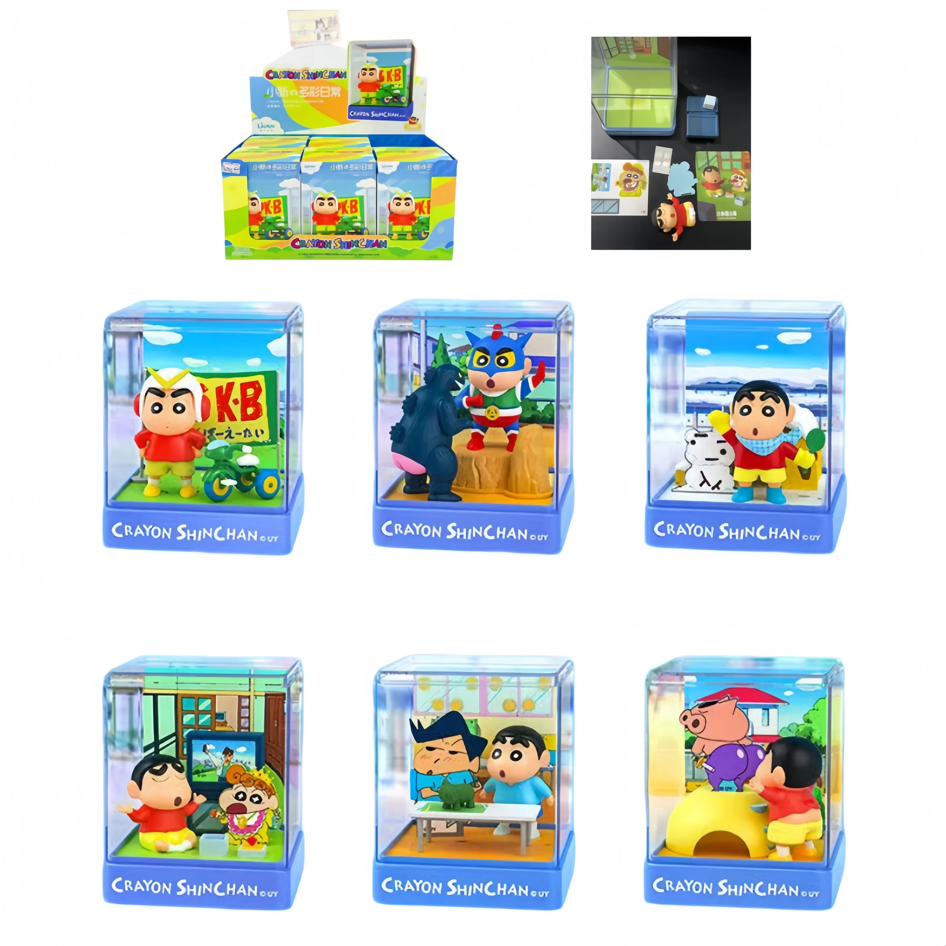 OriginalCrayon Shin-chan Colorful Life Blind Box Nohara Shinnosuke Kazama Tōru Himawari Collectable Model Gift Anime FigureToy
OriginalCrayon Shin-chan Colorful Life Blind Box Nohara Shinnosuke Kazama Tōru Himawari Collectable Model Gift Anime FigureToy