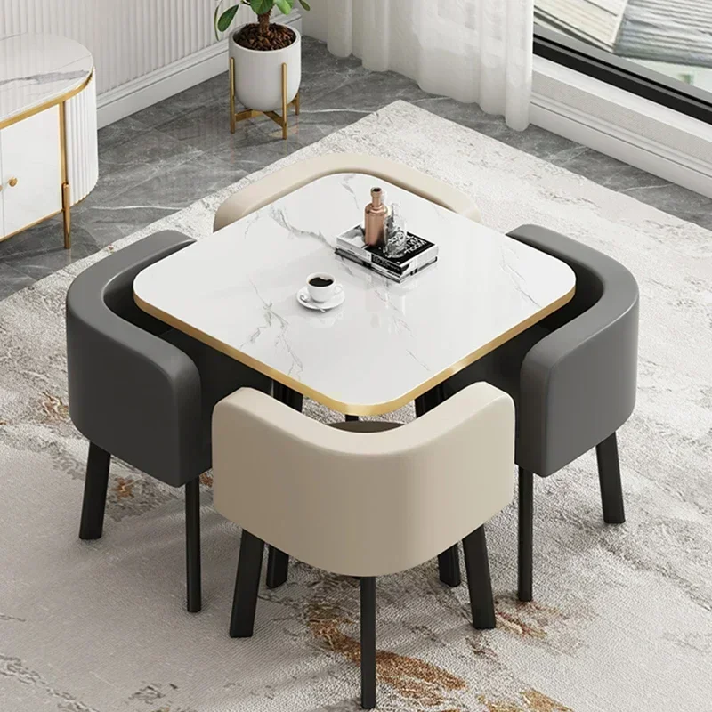 Light Luxury Leisure Negotiation Table and Chair Combination Reception Round Table Resting Area One Table and Four Chairs Set
Light Luxury Leisure Negotiation Table and Chair Combination Reception Round Table Resting Area One Table and Four Chairs Set