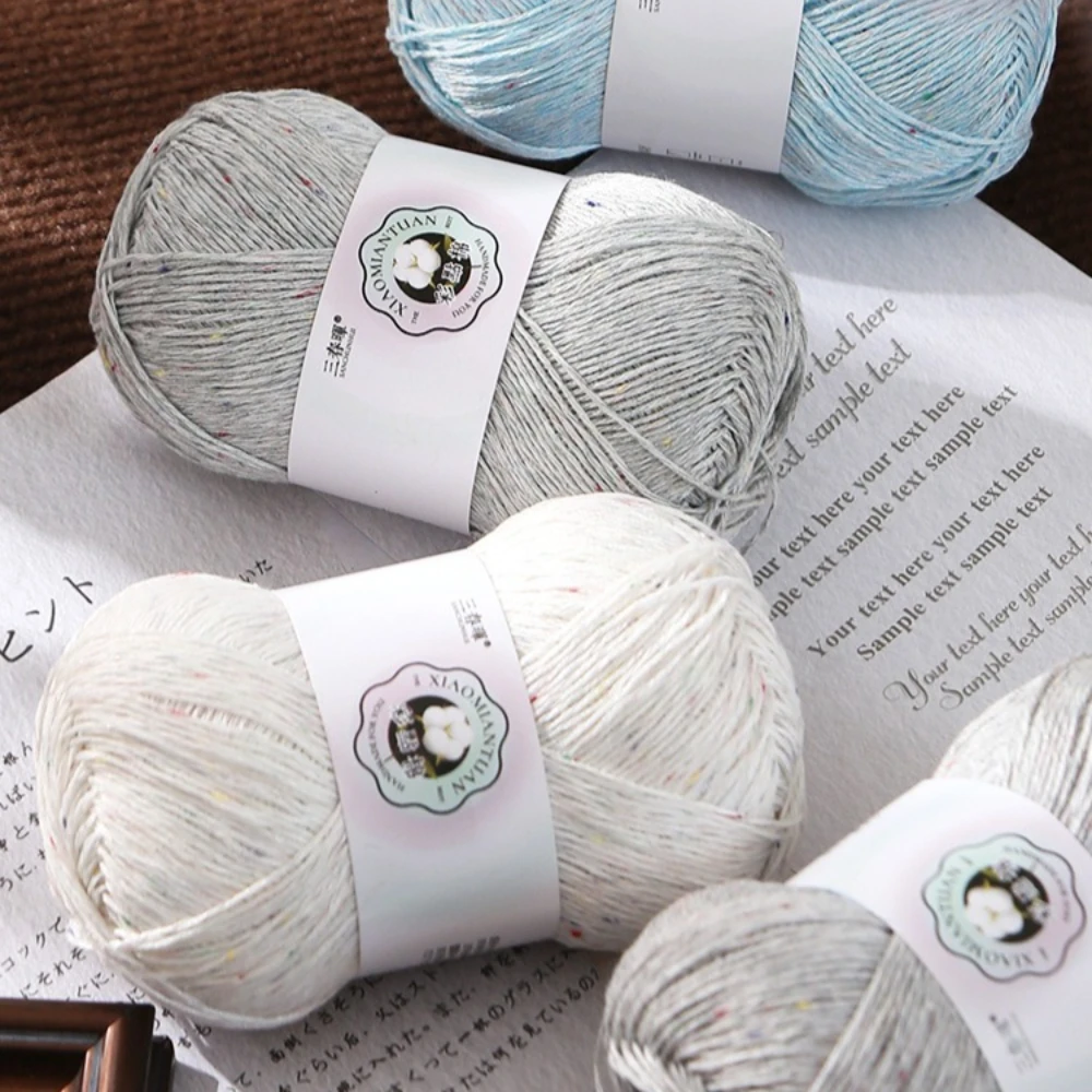 50g Lace Color Dot Cotton Yarn Thread Hand DIY Weaving Summer Hook scarf sweater short sleeved hat medium thin baby yarn ball
50g Lace Color Dot Cotton Yarn Thread Hand DIY Weaving Summer Hook scarf sweater short sleeved hat medium thin baby yarn ball