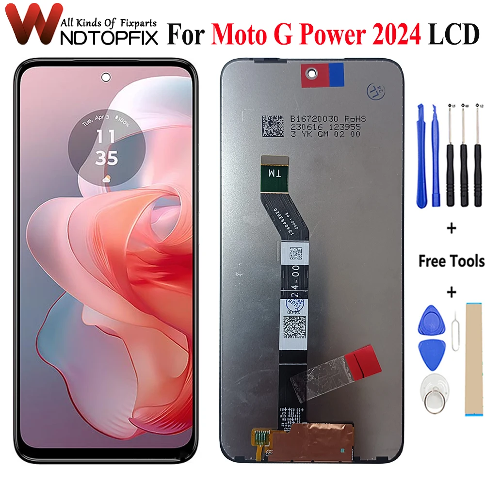 6.7“ For Motorola G Power 2024 LCD Display Touch Screen Digitizer Assembly Replacement For Moto G Power 2024 LCD With Frame
6.7“ For Motorola G Power 2024 LCD Display Touch Screen Digitizer Assembly Replacement For Moto G Power 2024 LCD With Frame