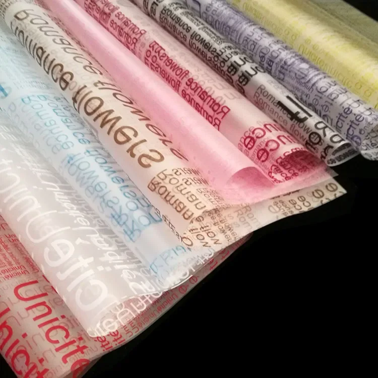 20pcs English Matte Plastic Paper Bouquet Packaging Floral Materials Flower Shop Supplies Materials Waterproof Arts and Crafts
20pcs English Matte Plastic Paper Bouquet Packaging Floral Materials Flower Shop Supplies Materials Waterproof Arts and Crafts