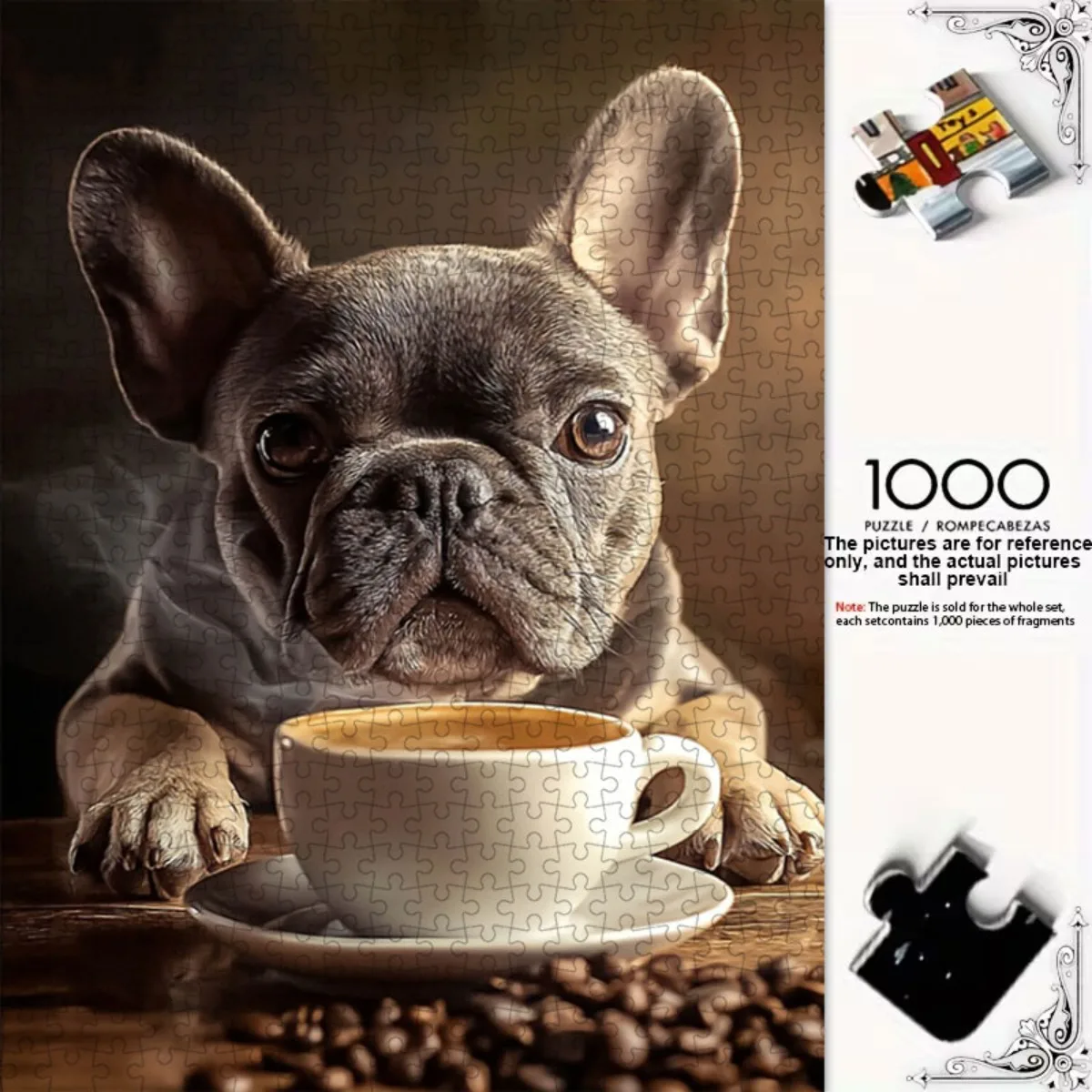 1000pcs French Bulldog Coffee Puzzle | Durable Paper Material, Warm Brown Tone, Lightweight and Easy to Assemble, Perfect for
1000pcs French Bulldog Coffee Puzzle | Durable Paper Material, Warm Brown Tone, Lightweight and Easy to Assemble, Perfect for