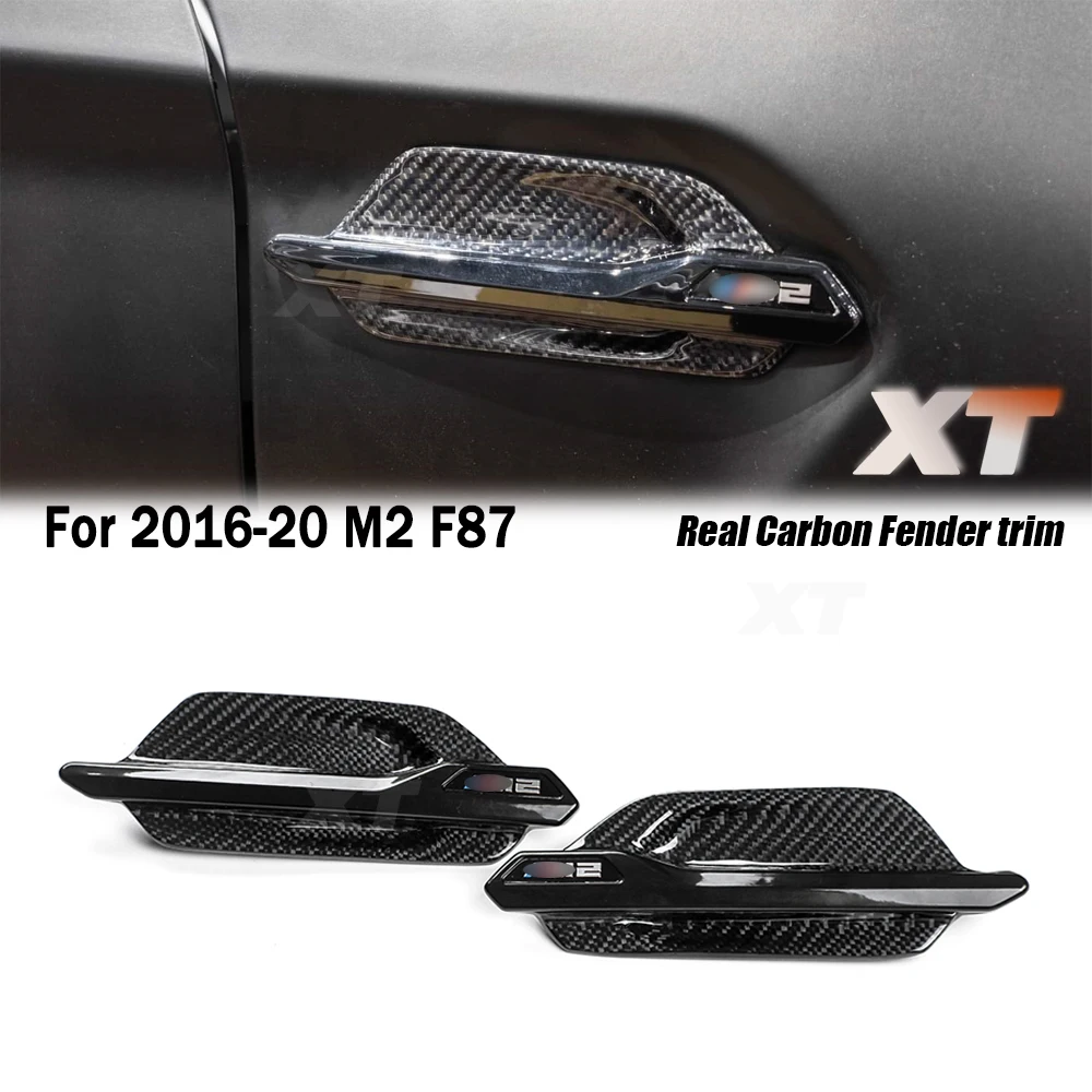 For BMW 2016-20 M2 M2C F87 Real Carbon Fiber Fender Trim Side Air Intake Vent Side Grille Replacement With Emblem
For BMW 2016-20 M2 M2C F87 Real Carbon Fiber Fender Trim Side Air Intake Vent Side Grille Replacement With Emblem