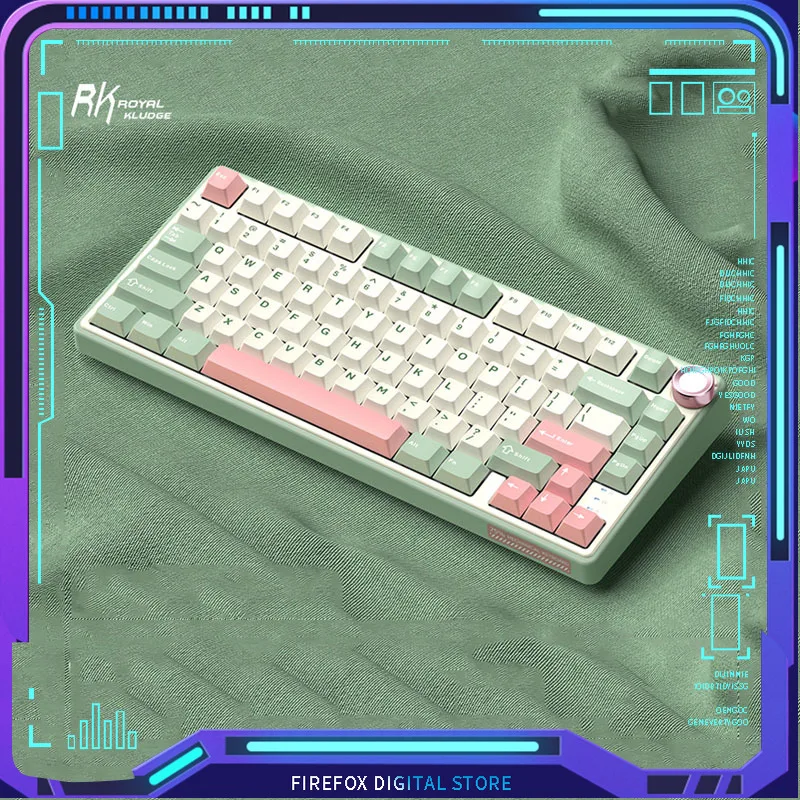 RK R75 Mechanical Keyboard Gaming Three-mode Bluetooth RGB Hot-swappable PC Win Mac Office E-sports Wireless Gamer Keyboard
RK R75 Mechanical Keyboard Gaming Three-mode Bluetooth RGB Hot-swappable PC Win Mac Office E-sports Wireless Gamer Keyboard