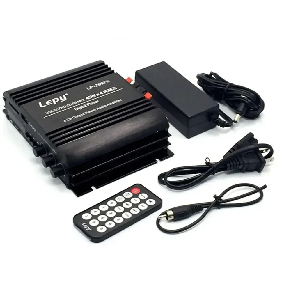 For LEPY LP-269S Bluetooth Amplifier 4-Channel HiFi Stereo USB SD DVD CD FM MP3 Sound Amp for Car Home Computer Lossless Music
For LEPY LP-269S Bluetooth Amplifier 4-Channel HiFi Stereo USB SD DVD CD FM MP3 Sound Amp for Car Home Computer Lossless Music