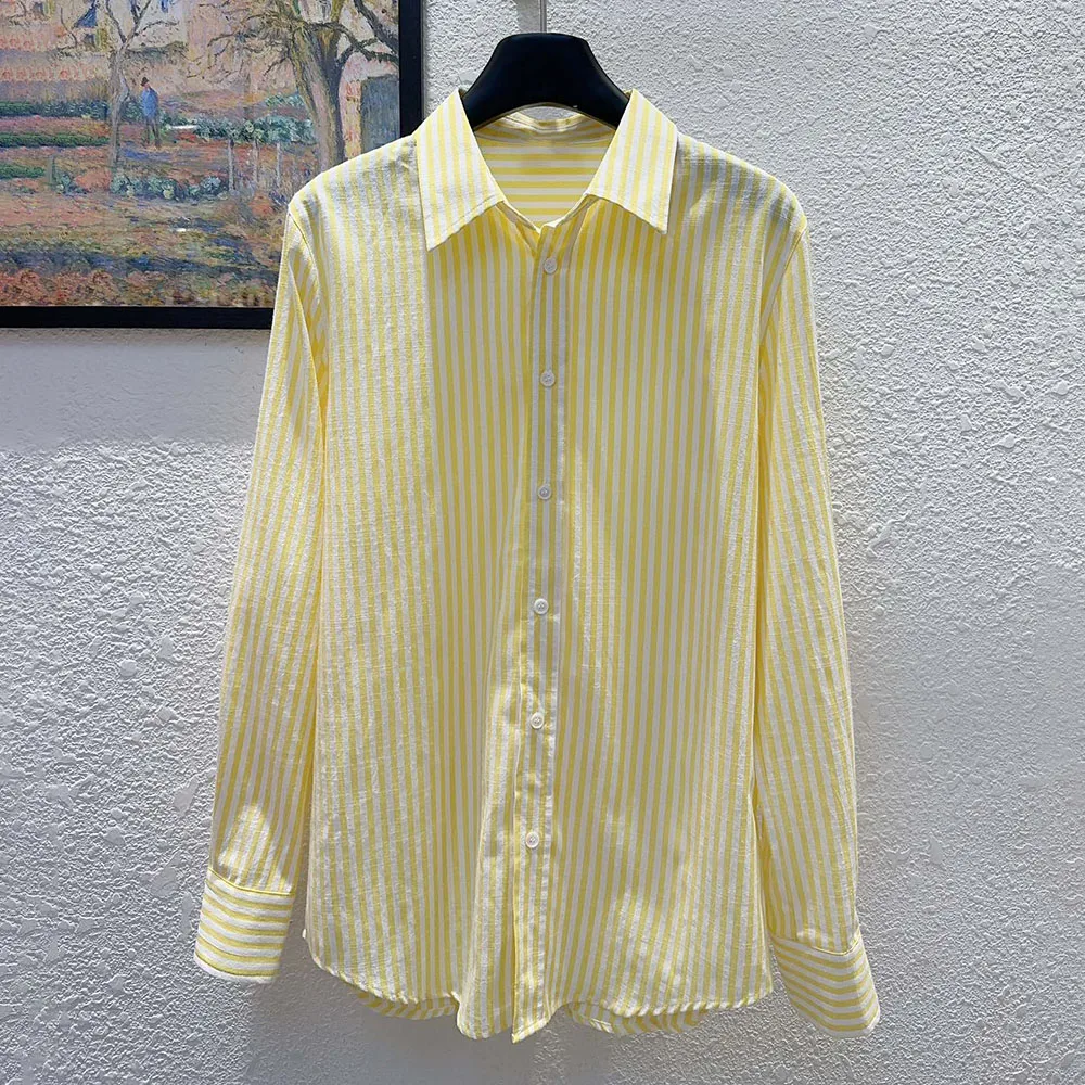 High-quality 2026 new women's striped casual long-sleeved shirt, summer fashionable lightweight shirt coat xy2643055
High-quality 2026 new women's striped casual long-sleeved shirt, summer fashionable lightweight shirt coat xy2643055