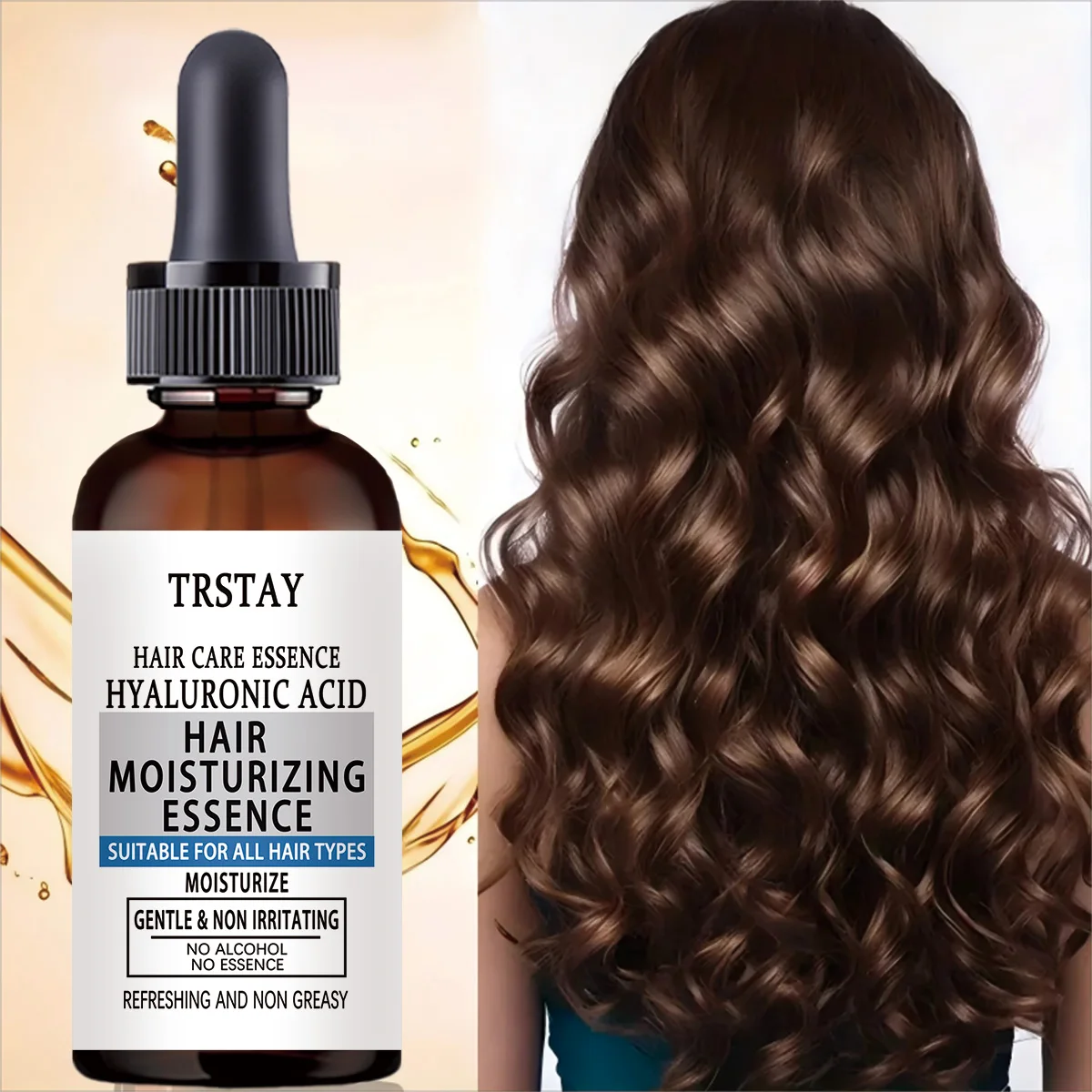 Hair care essence hyaluronic acid hair care moisturizing essence is suitable for all hair types
Hair care essence hyaluronic acid hair care moisturizing essence is suitable for all hair types