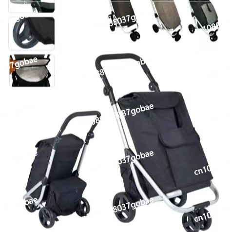 Pull rod cart portable shopping cart climbing stairs folding small pull cart shopping hand pull trailer home
Pull rod cart portable shopping cart climbing stairs folding small pull cart shopping hand pull trailer home