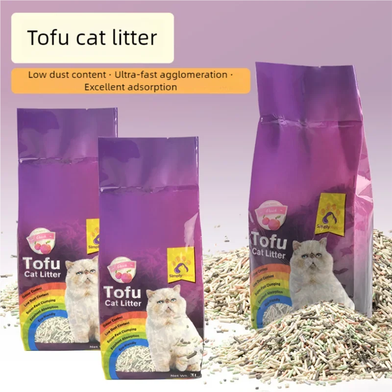 Pet supplies, cat supplies, cat litter, deodorizing, low dust, clumping, washable 3L plant-based cat litter
Pet supplies, cat supplies, cat litter, deodorizing, low dust, clumping, washable 3L plant-based cat litter