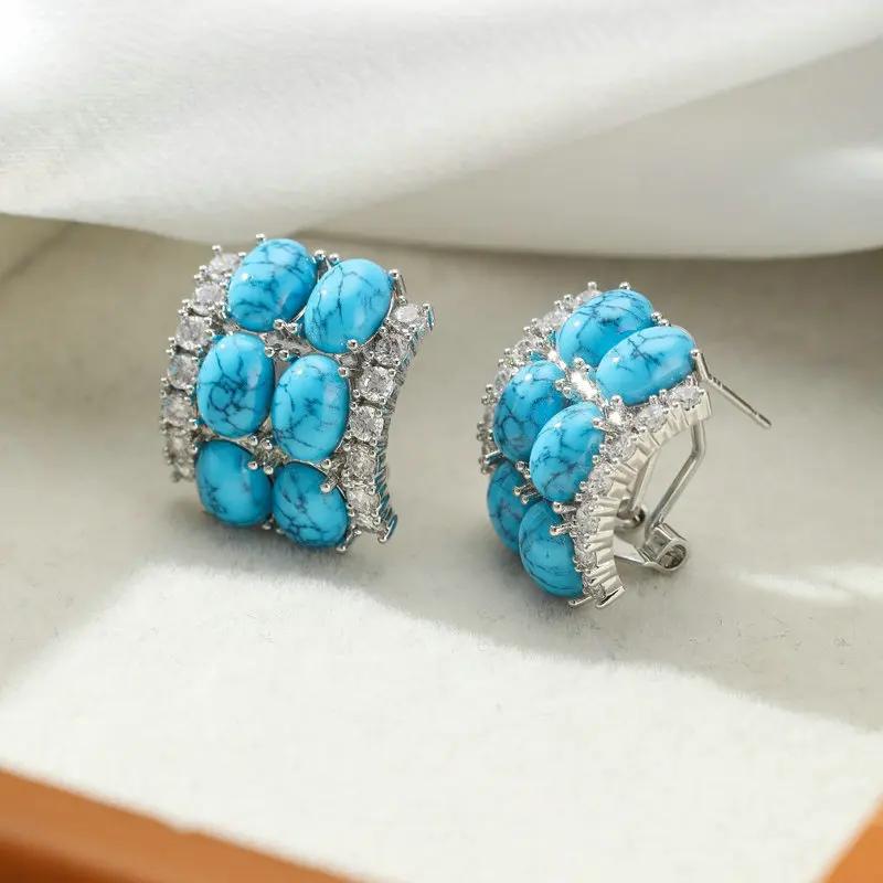 Модные синие серьги Bilincolor для женщин с английским замком
Модные синие серьги Bilincolor для женщин с английским замком