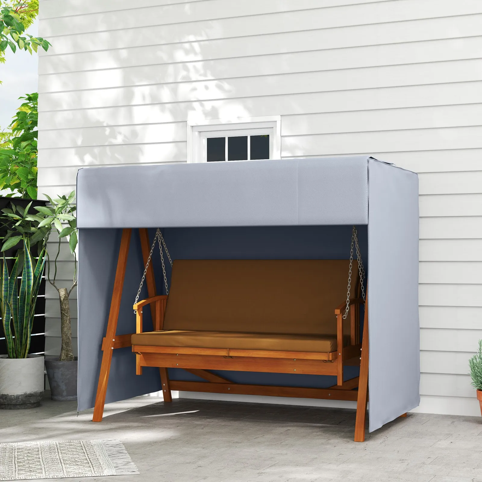 81" x 49" x 65" All Weather Garden Swing Chair Cover Waterproof Protector
81" x 49" x 65" All Weather Garden Swing Chair Cover Waterproof Protector