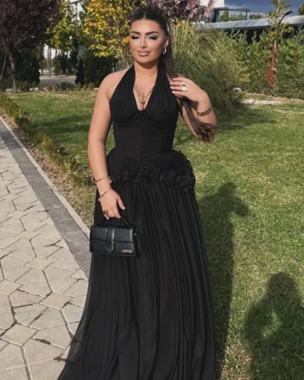 Customized Modern Style Simple Pleat Ruched A-line Halter Long Dresses Bespoke Occasion Dresses Sizes Available High Quality
Customized Modern Style Simple Pleat Ruched A-line Halter Long Dresses Bespoke Occasion Dresses Sizes Available High Quality