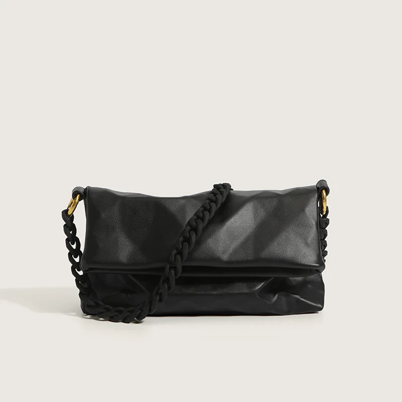 Women's Chic Design Soft Geometric Grain Underarm Crossbody Shoulder Bag with Chain Strap
Women's Chic Design Soft Geometric Grain Underarm Crossbody Shoulder Bag with Chain Strap