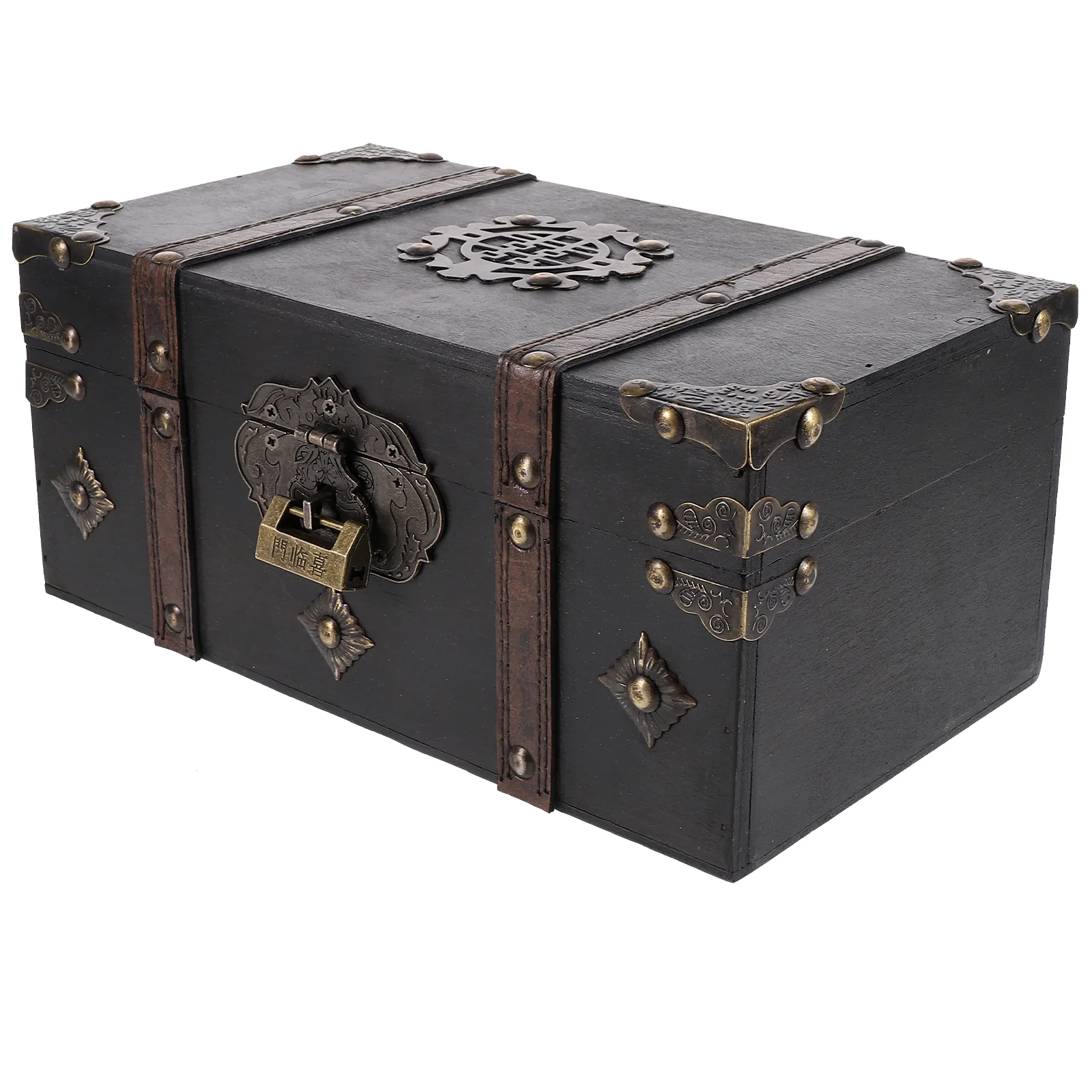 Wooden Storage Box Jewelry Organizer Case Treasure Chest Desktop Boxes Metal Trinket Travel
Wooden Storage Box Jewelry Organizer Case Treasure Chest Desktop Boxes Metal Trinket Travel