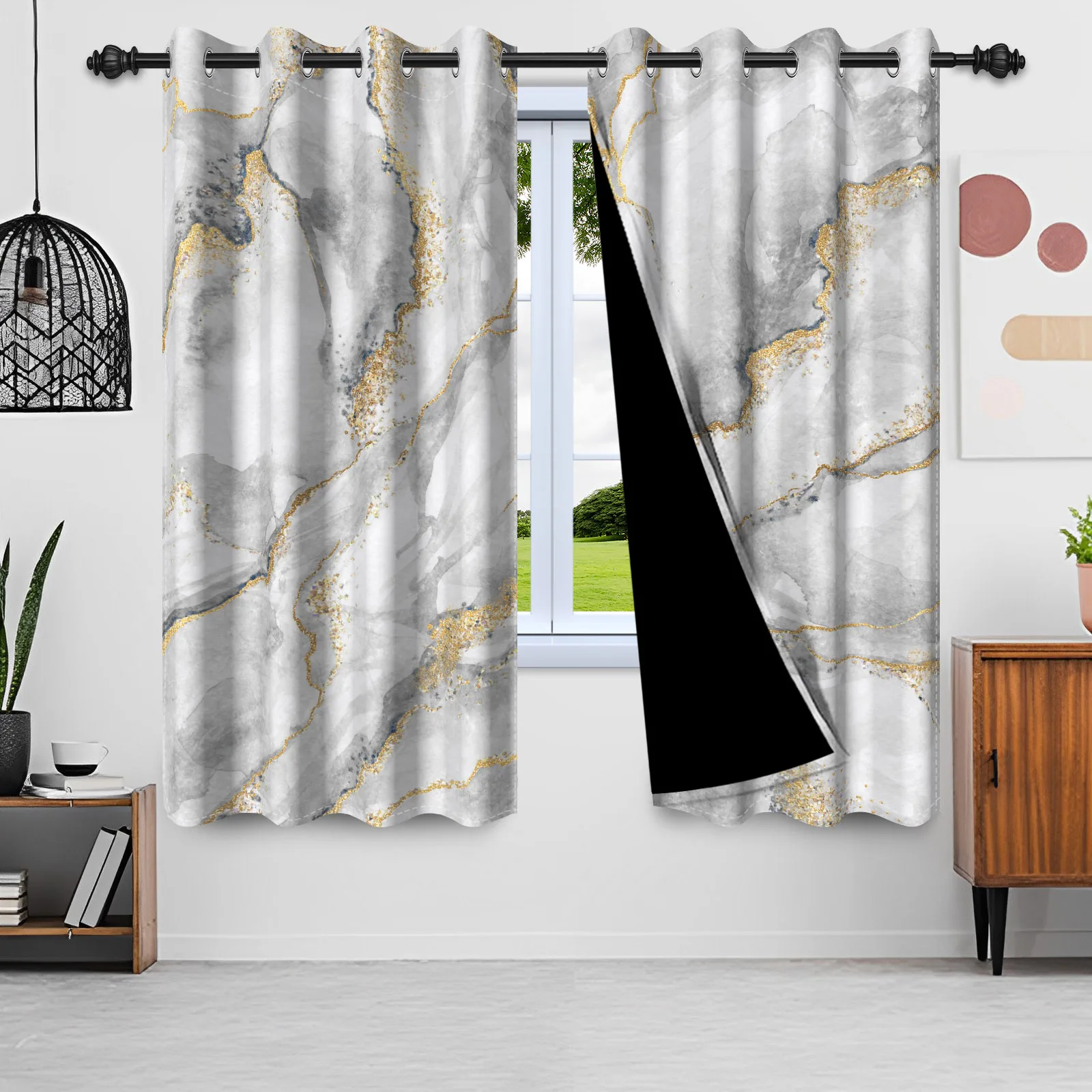 2pcs White Marble Window Curtains Modern Luxury Texture Blackout Curtains Home Curtains For Living Room Modern Bedroom Curtains
2pcs White Marble Window Curtains Modern Luxury Texture Blackout Curtains Home Curtains For Living Room Modern Bedroom Curtains