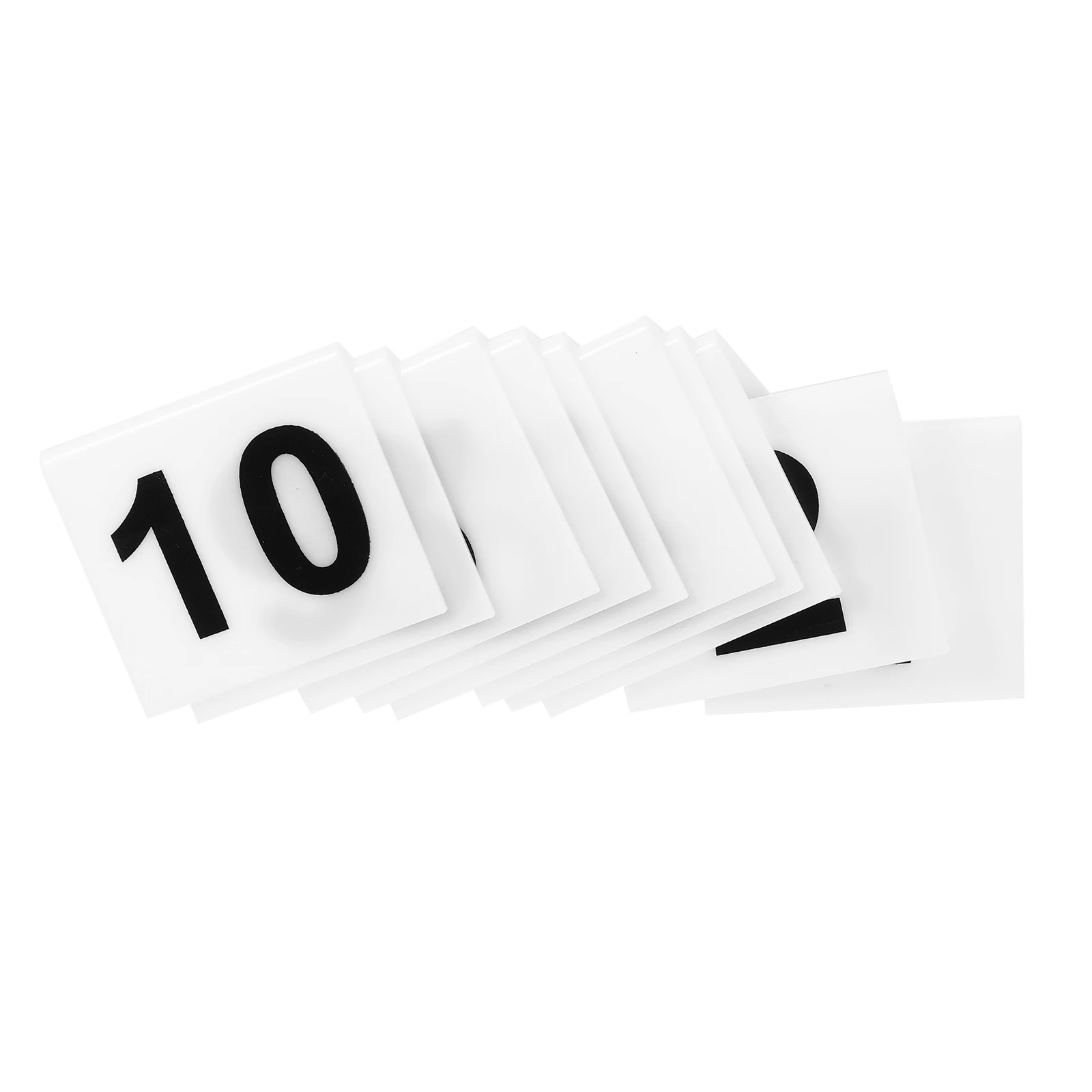 10pcs Number Plate Acrylic V Shaped Table Sign Reserved Seat Marker Wedding Party Decoration Reusable Household Table
10pcs Number Plate Acrylic V Shaped Table Sign Reserved Seat Marker Wedding Party Decoration Reusable Household Table