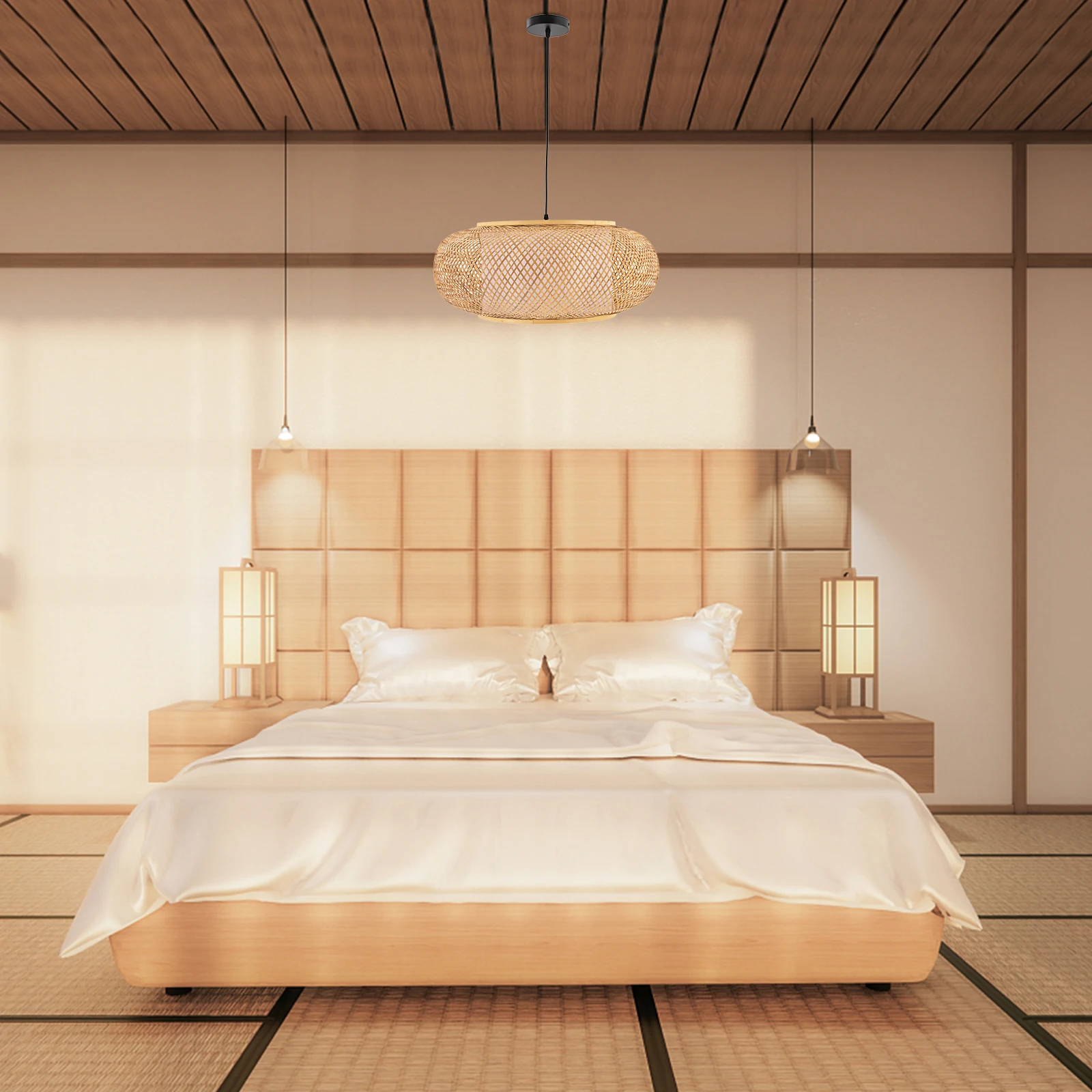 60CM Retro Ceiling Light Bamboo Rattan Weaving Home Homestay Hotels Bamboo Wicker Chandelier
60CM Retro Ceiling Light Bamboo Rattan Weaving Home Homestay Hotels Bamboo Wicker Chandelier