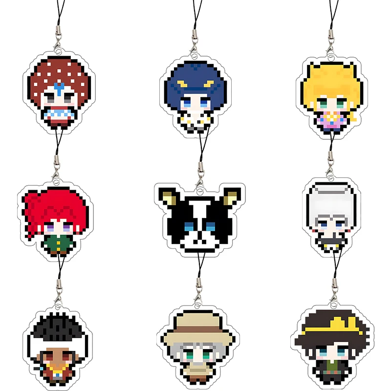 Pixel Joseph Joestar Acrylic Keychain Bucciarati Giovanna Cartoon Cosplay Props Decoration Bag Accessories Pendant Phone Straps
Pixel Joseph Joestar Acrylic Keychain Bucciarati Giovanna Cartoon Cosplay Props Decoration Bag Accessories Pendant Phone Straps