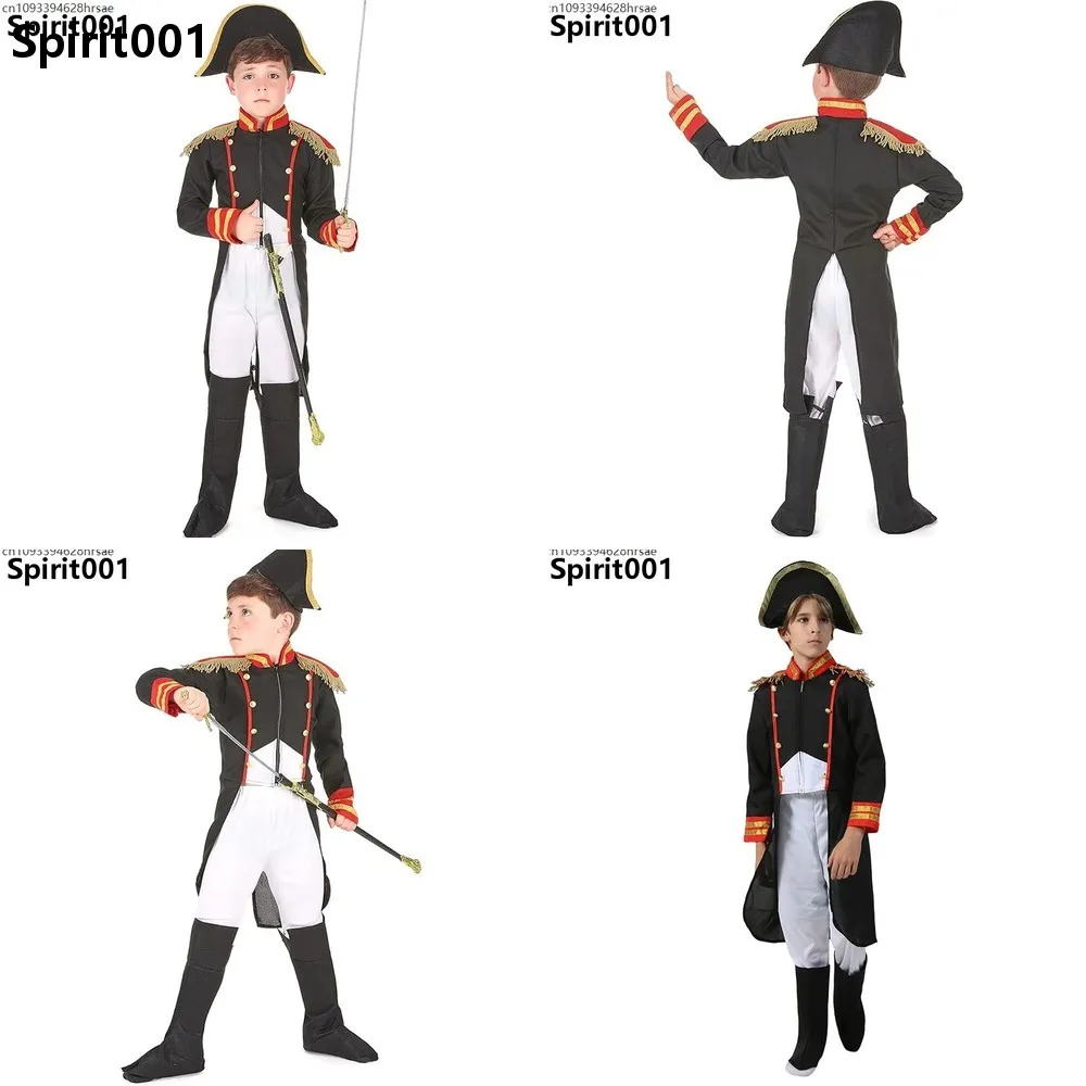 Napoleon Costume for Boys Black French Soldier Coat Suit Halloween Cosplay Fancy Dress Up
Napoleon Costume for Boys Black French Soldier Coat Suit Halloween Cosplay Fancy Dress Up