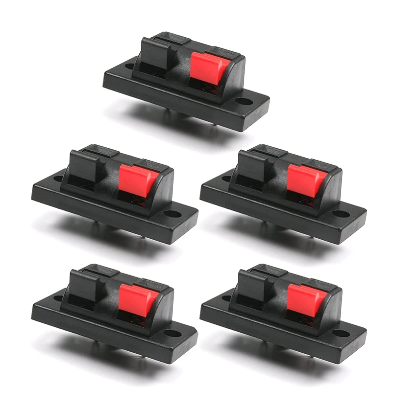 5PCS Plastic 2 Positions Connector Terminal Push in Jack Spring Load Audio Speaker Terminals Breadboard Clip Rapid Delivery
5PCS Plastic 2 Positions Connector Terminal Push in Jack Spring Load Audio Speaker Terminals Breadboard Clip Rapid Delivery