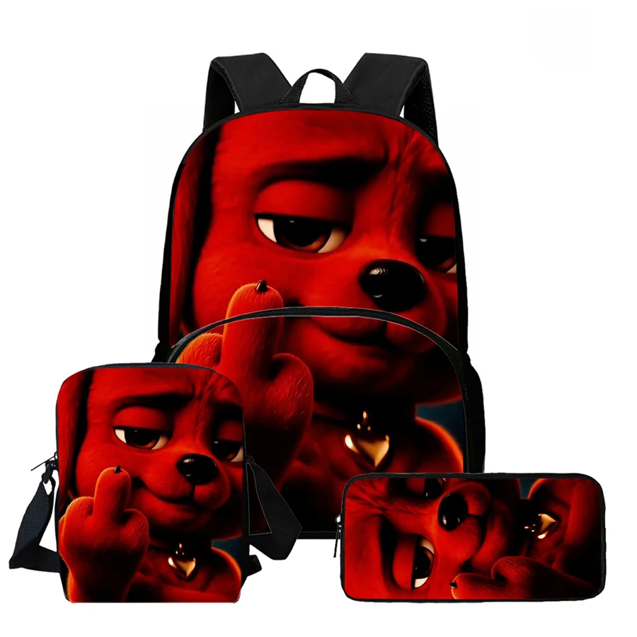 3Pcs Set Middle Finger Puppy:including Backpack With Front Pocket, Crossbody Bag & Pencil Case,Unisex for Boys & Girls Aged 5-10
3Pcs Set Middle Finger Puppy:including Backpack With Front Pocket, Crossbody Bag & Pencil Case,Unisex for Boys & Girls Aged 5-10
