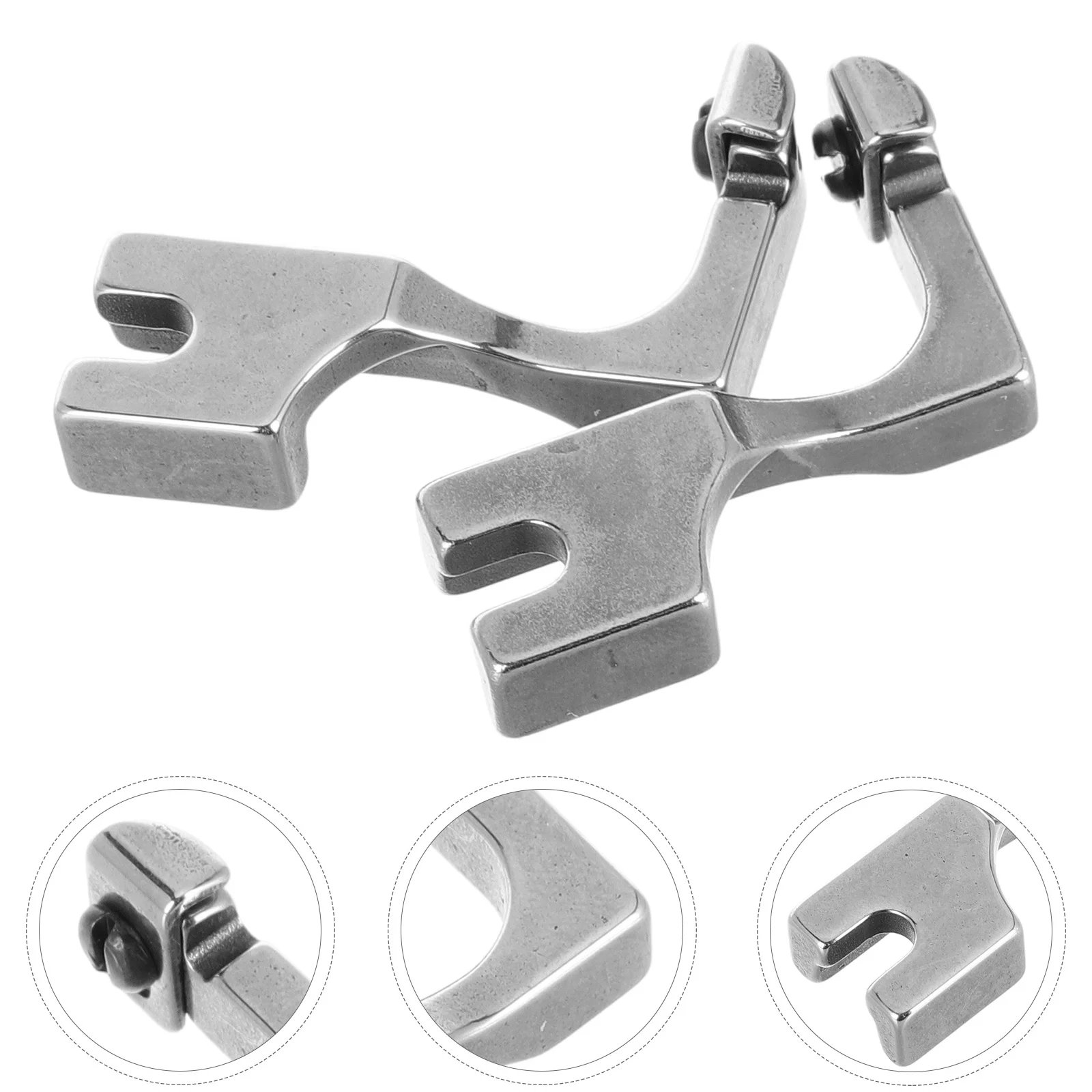 2pcs Invisible Adjustable Guide Metal Zipper For Industrial Machine Rolled Hem Presser Foot Machine Foot Sewing Presser Feet Set
2pcs Invisible Adjustable Guide Metal Zipper For Industrial Machine Rolled Hem Presser Foot Machine Foot Sewing Presser Feet Set