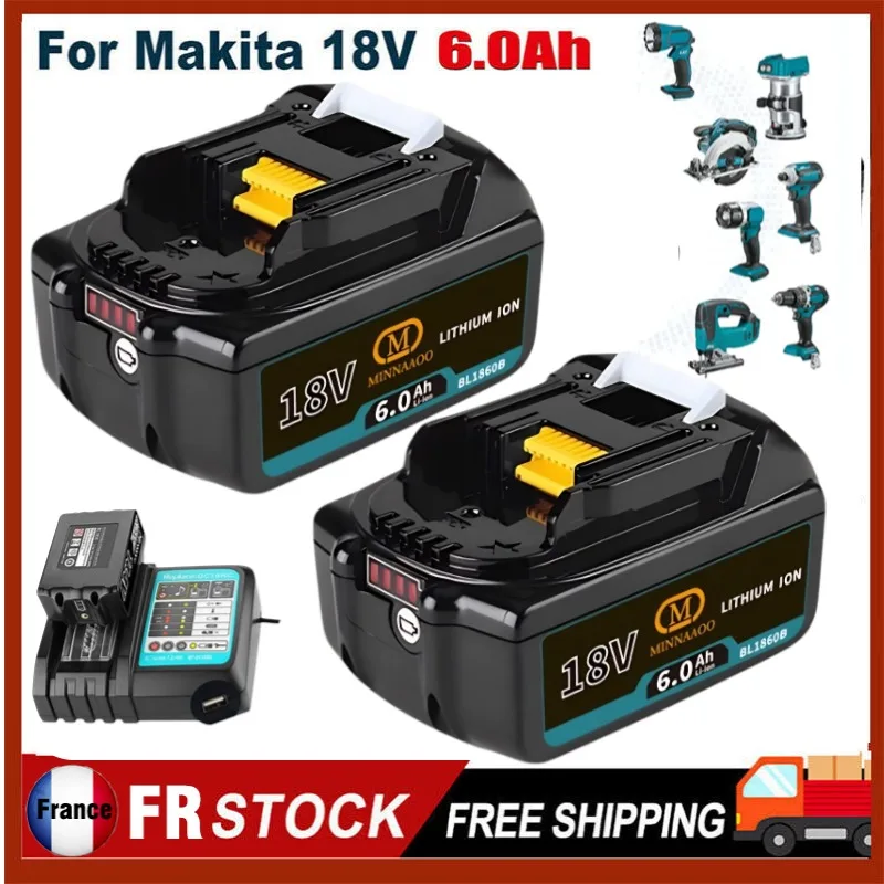 100% оригинал для аккумулятора Makita 18 В 6,0 Ач BL1850b BL1860 BL1840 LXT400 Аккумулятор для инструментов
100% оригинал для аккумулятора Makita 18 В 6,0 Ач BL1850b BL1860 BL1840 LXT400 Аккумулятор для инструментов