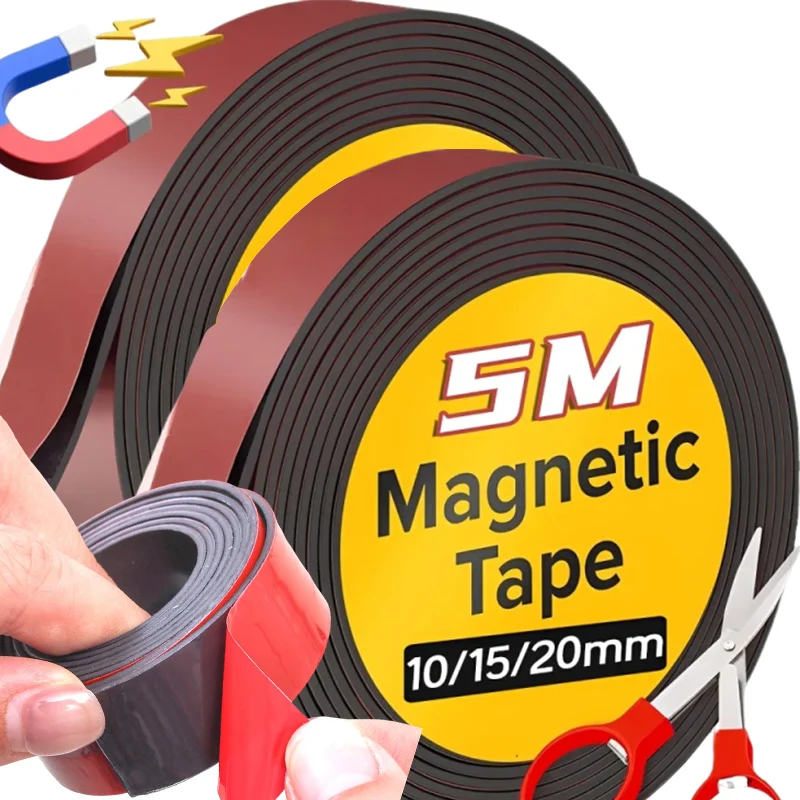 Magnet Rubber Tape Self Adhesive Strong Flexible Magnet Strip for Fly Screen Mosquito Nets Magnetic Tape Office Storage Supplies
Magnet Rubber Tape Self Adhesive Strong Flexible Magnet Strip for Fly Screen Mosquito Nets Magnetic Tape Office Storage Supplies