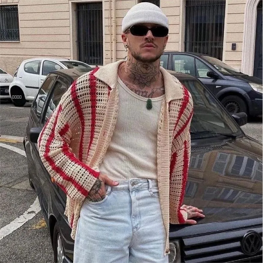 Men's Knitted Cardigan Patchwork Color Blo Open Cardigan Casual Knitwear Youth Faion Long Sve Autumn Outerwear
Men's Knitted Cardigan Patchwork Color Blo Open Cardigan Casual Knitwear Youth Faion Long Sve Autumn Outerwear