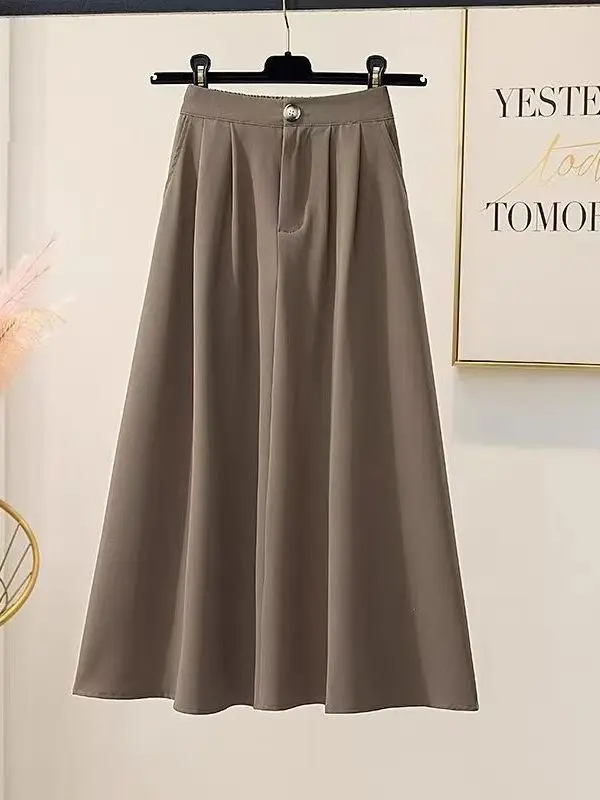plus Size Women's A-Line Skirt Professional Suit Summer Slimming Drapey Midi Length Half Body Skirt Korean Style Commute
plus Size Women's A-Line Skirt Professional Suit Summer Slimming Drapey Midi Length Half Body Skirt Korean Style Commute