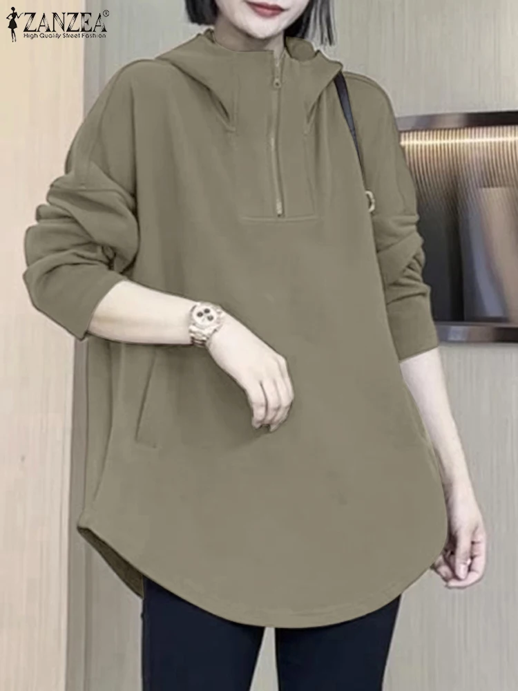 ZANZEA Long Sleeve O-Neck Hoodies Fashion Solid Color Sweatshirts Elegant Party Tunic Tops Spring Female Casual Street Pullover
ZANZEA Long Sleeve O-Neck Hoodies Fashion Solid Color Sweatshirts Elegant Party Tunic Tops Spring Female Casual Street Pullover