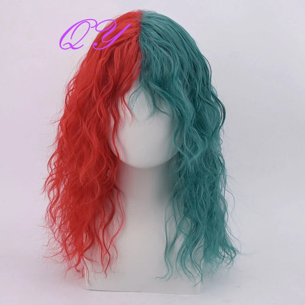 Синтетический парик для косплея, полувинно-красный, полузеленый, с челкой и волнистыми кудрями, подходит для женских встреч или костюма для косплея
Синтетический парик для косплея, полувинно-красный, полузеленый, с челкой и волнистыми кудрями, подходит для женских встреч или костюма для косплея