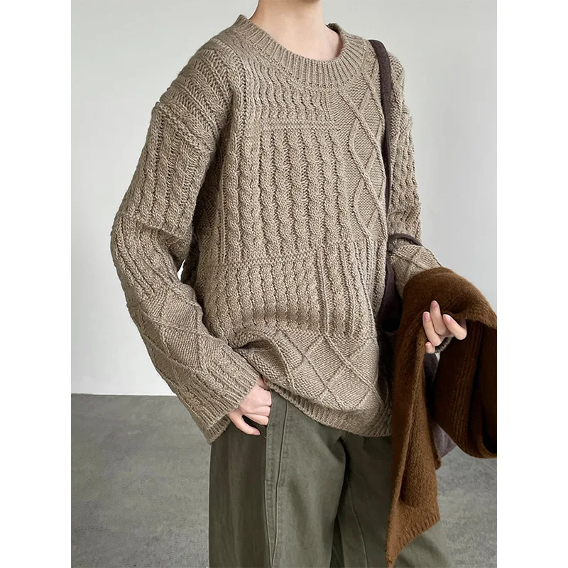 TaoChuan Heavy Industry Series Loose Korean Sle Knitted Sweater 3D Twist Mixed Fabric Knitted Winter Faion Women's Top
TaoChuan Heavy Industry Series Loose Korean Sle Knitted Sweater 3D Twist Mixed Fabric Knitted Winter Faion Women's Top